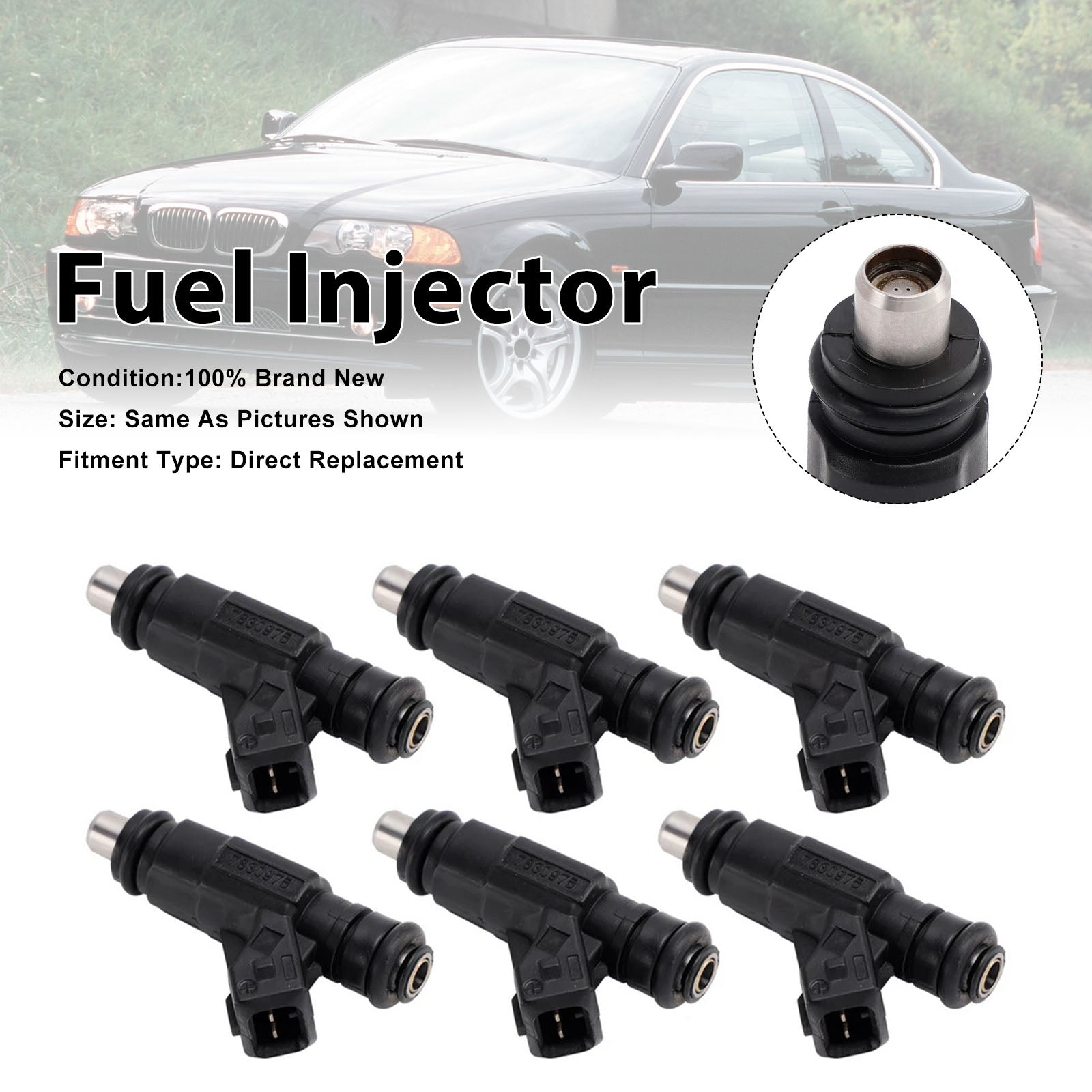 6Pcs Fuel Injector For BMW 3 Series M3 2000-2006 Z3 2001-2003 0280156052