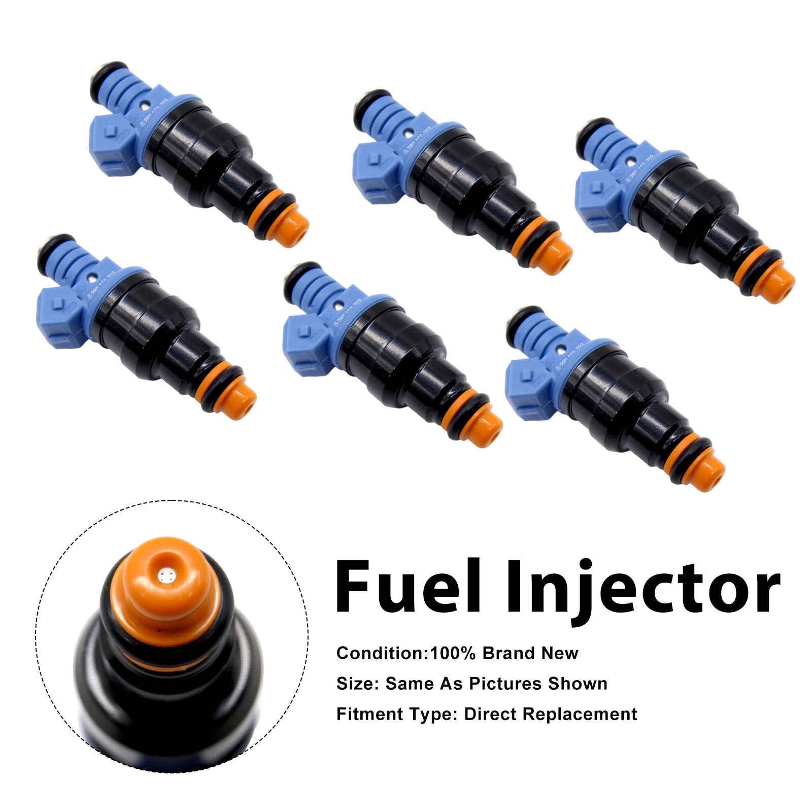 6Pcs Fuel Injector For Alfa Romeo 155 1992-1997 156 1997-2001 0280150703