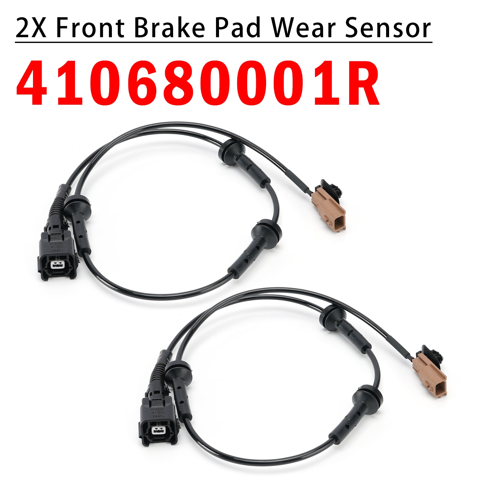2X Front Brake Pad Wear Sensor 410680001R for Renault Master 3 2010-