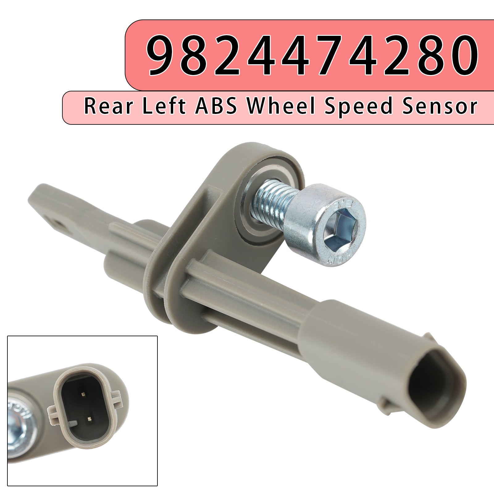 Rear Right or Left ABS Wheel Speed Sensor for Citroen 9824474280
