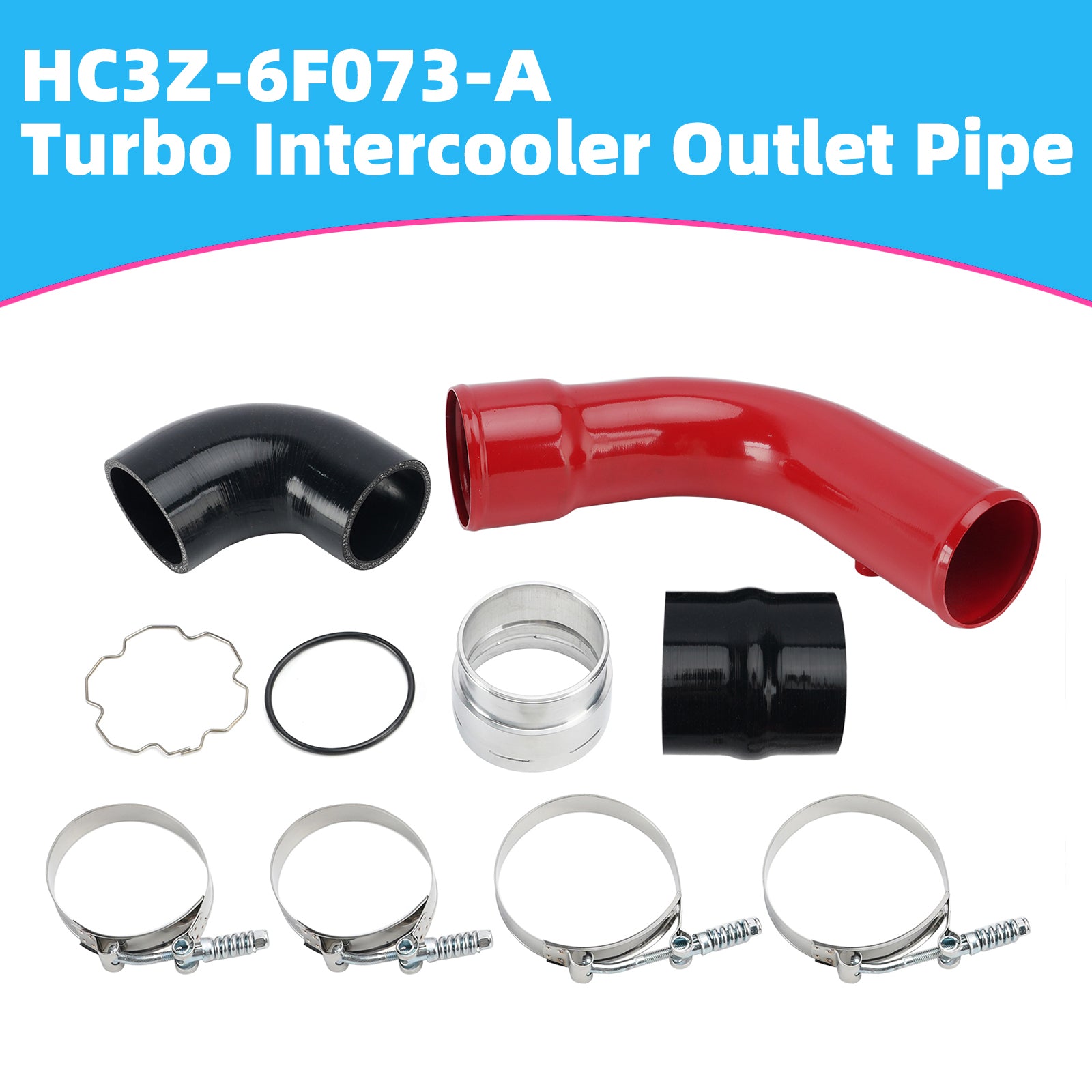 Turbo Intercooler Outlet Pipe for Ford F250 F350 F450 6.7L 17-24 HC3Z-6F073-A