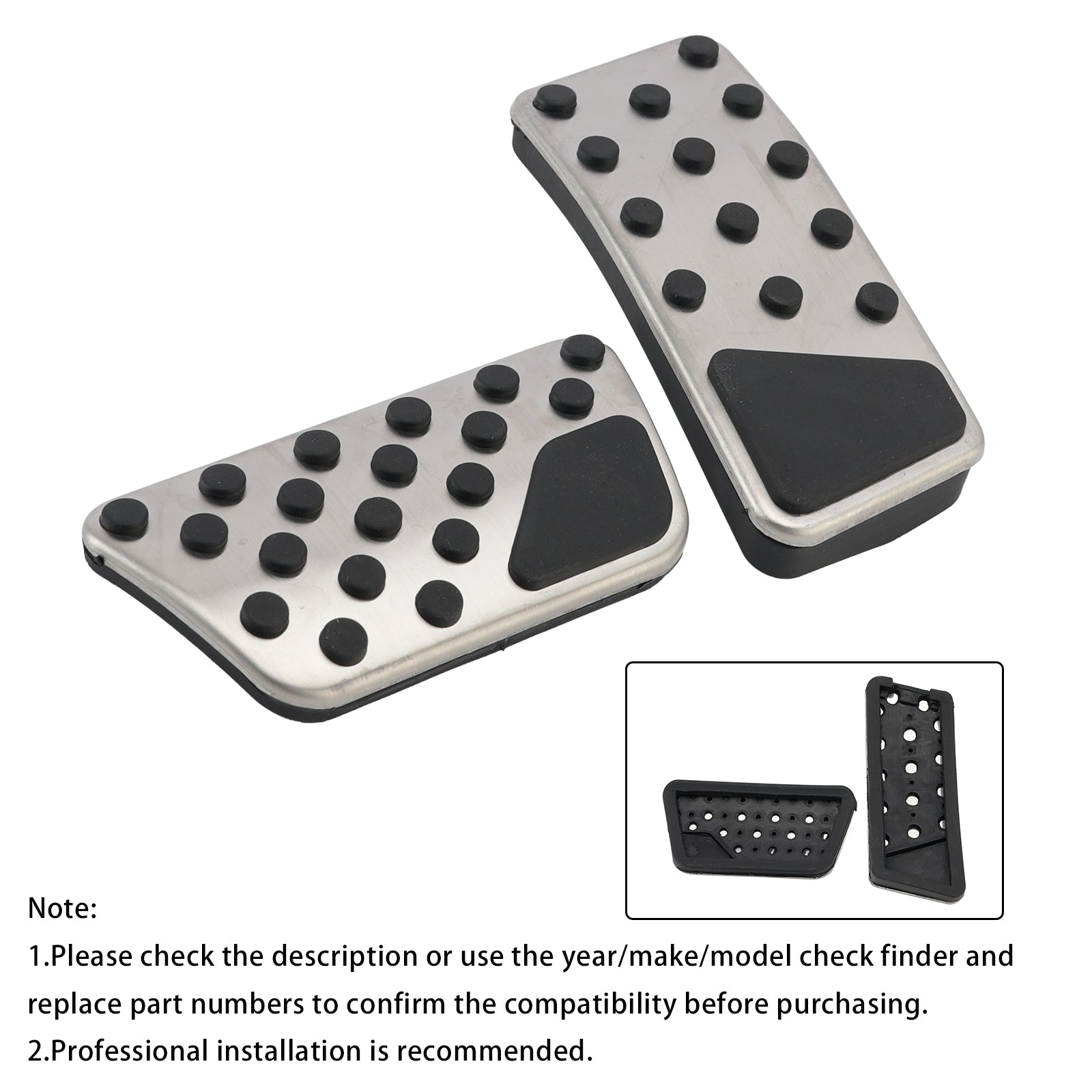 Pedal Set Pedals Pedal Caps For Jeep Wrangler 2008-2017 Automatic