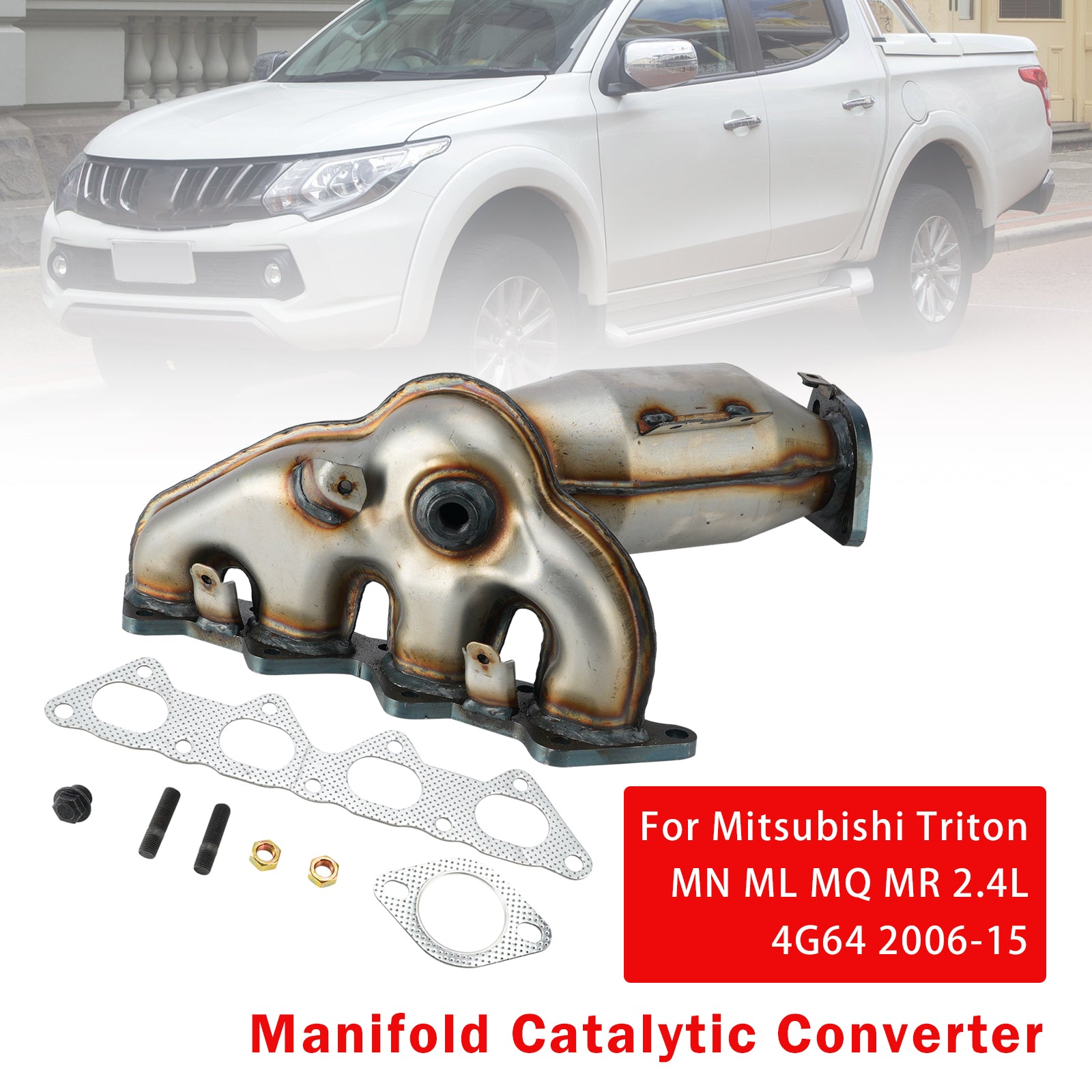 Catalytic Converter For Mitsubishi Triton MN ML MQ MR 2.4L 4G64 06-15