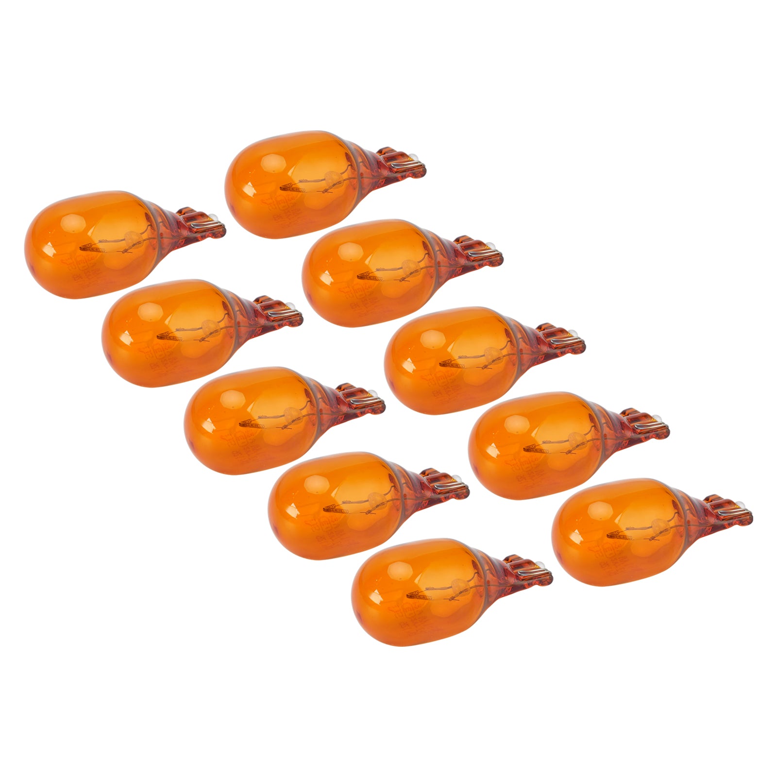 10Pcs Car Light Halogen Amber Signal Bulb WY16W 921NA 12V 16W For OSRAM