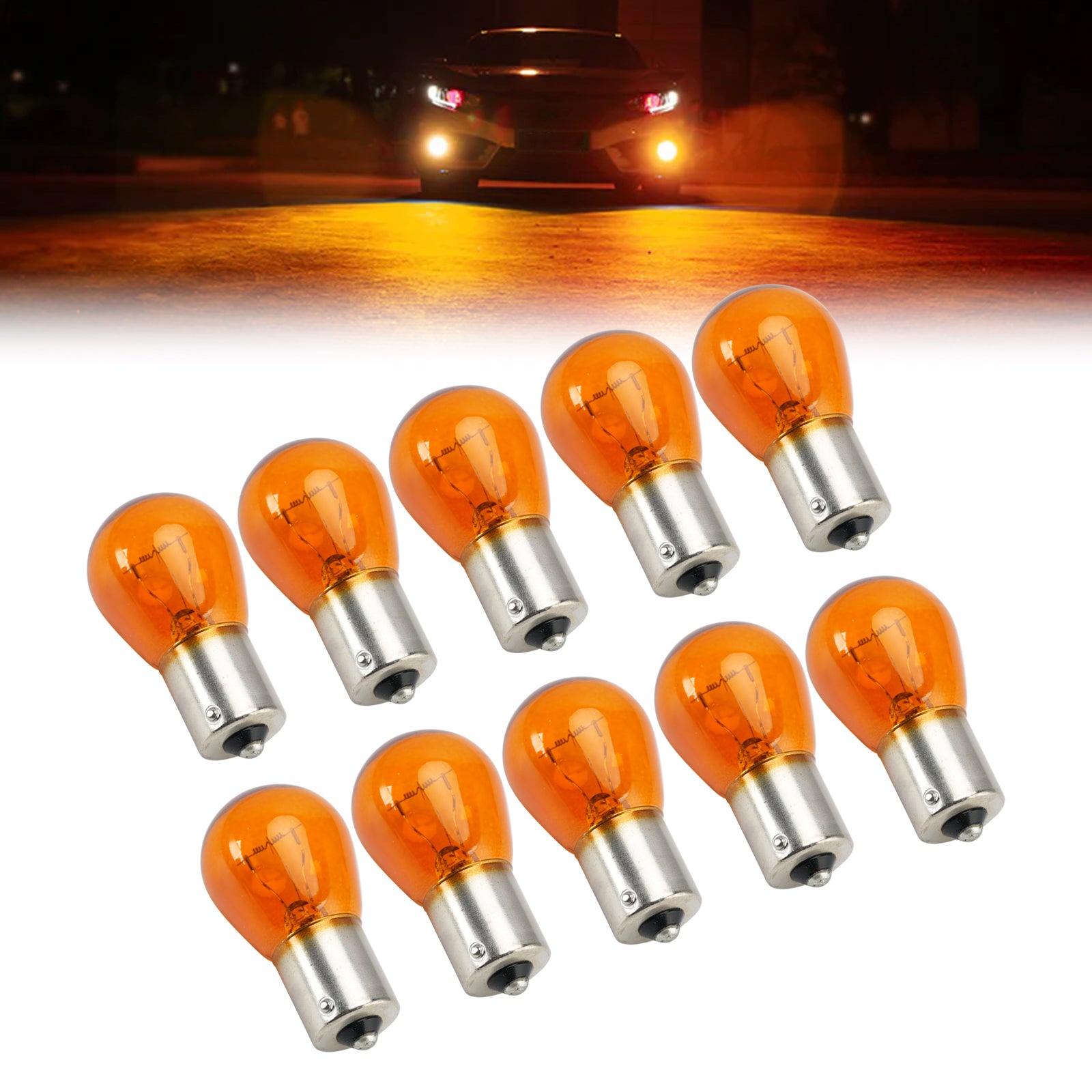 Car Light Halogen Amber Signal Bulb PY21W 7510TSP 24V 21W BAU15S For OSRAM