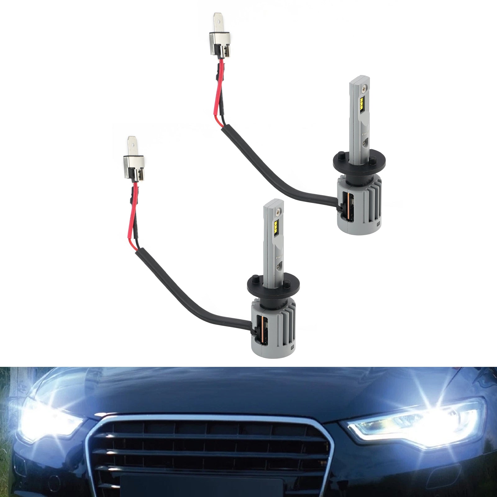 Car Light LED X-tremeUltinon H1 11258U92X2 12/24V 13W 5800K For PHILIPS