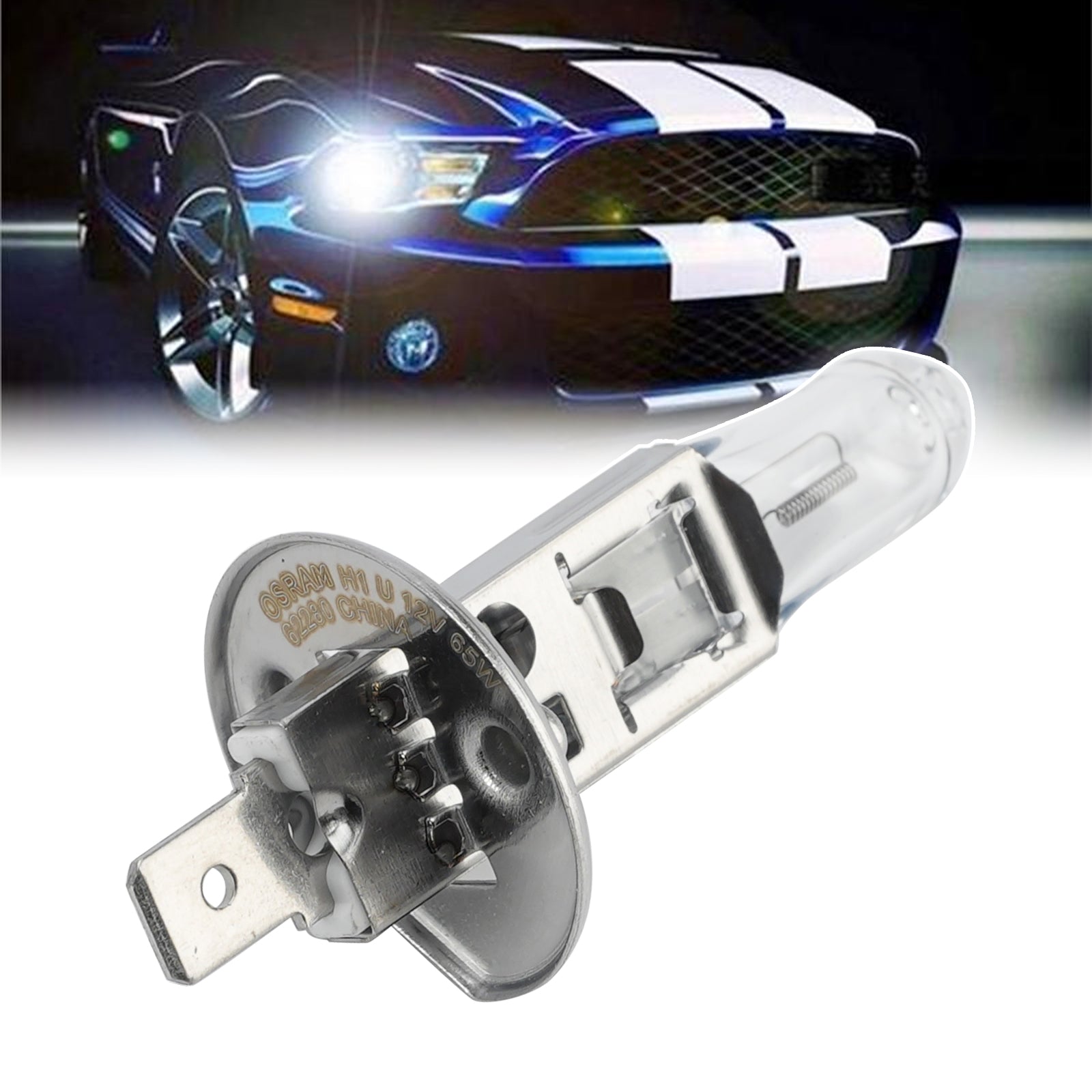 Car Light Super Bright Halogen Headlight Bulb H1 62280SUP 12V 65W For OSRAM
