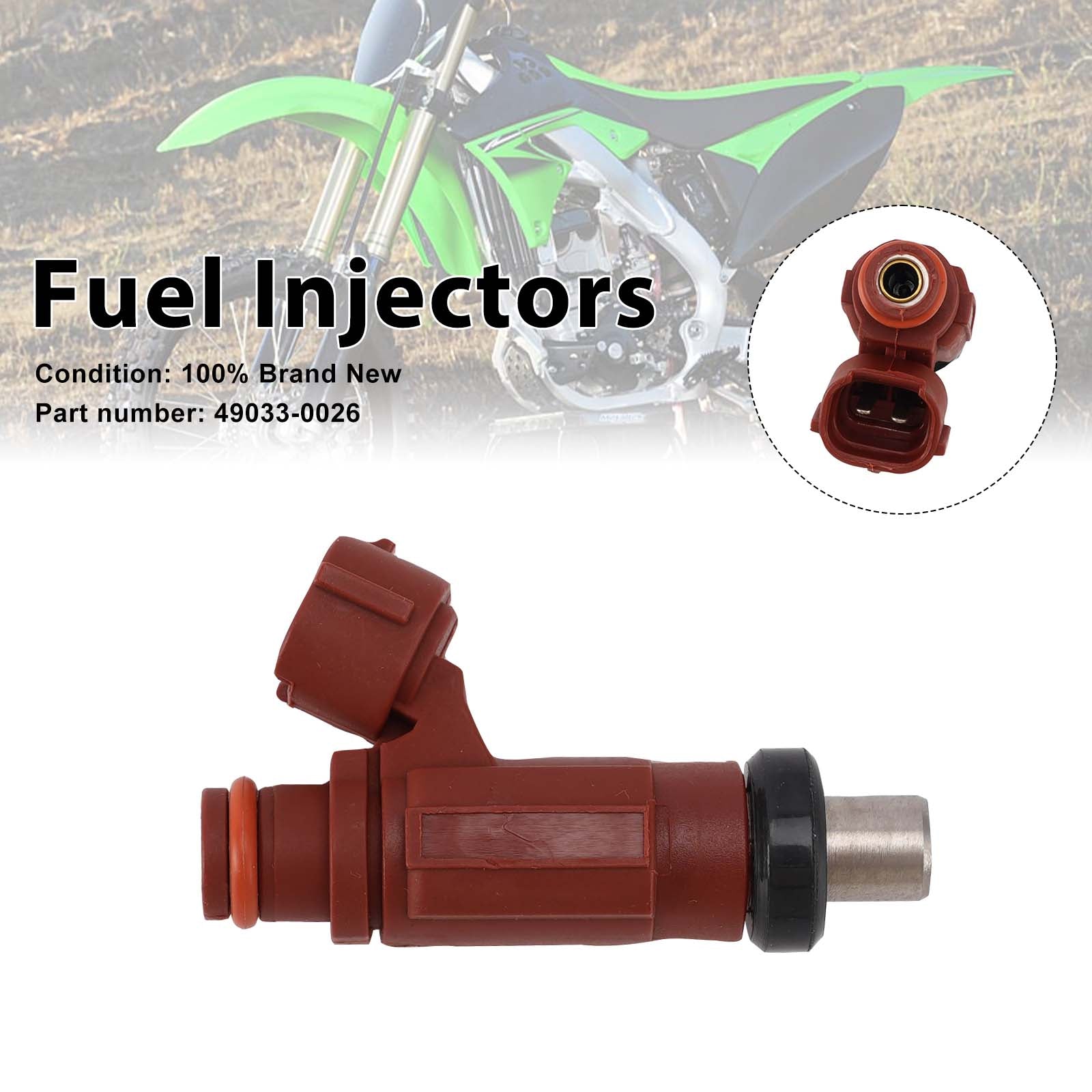 Fuel Injectors 49033-0026 For Kawasaki KX250F 2011-2014