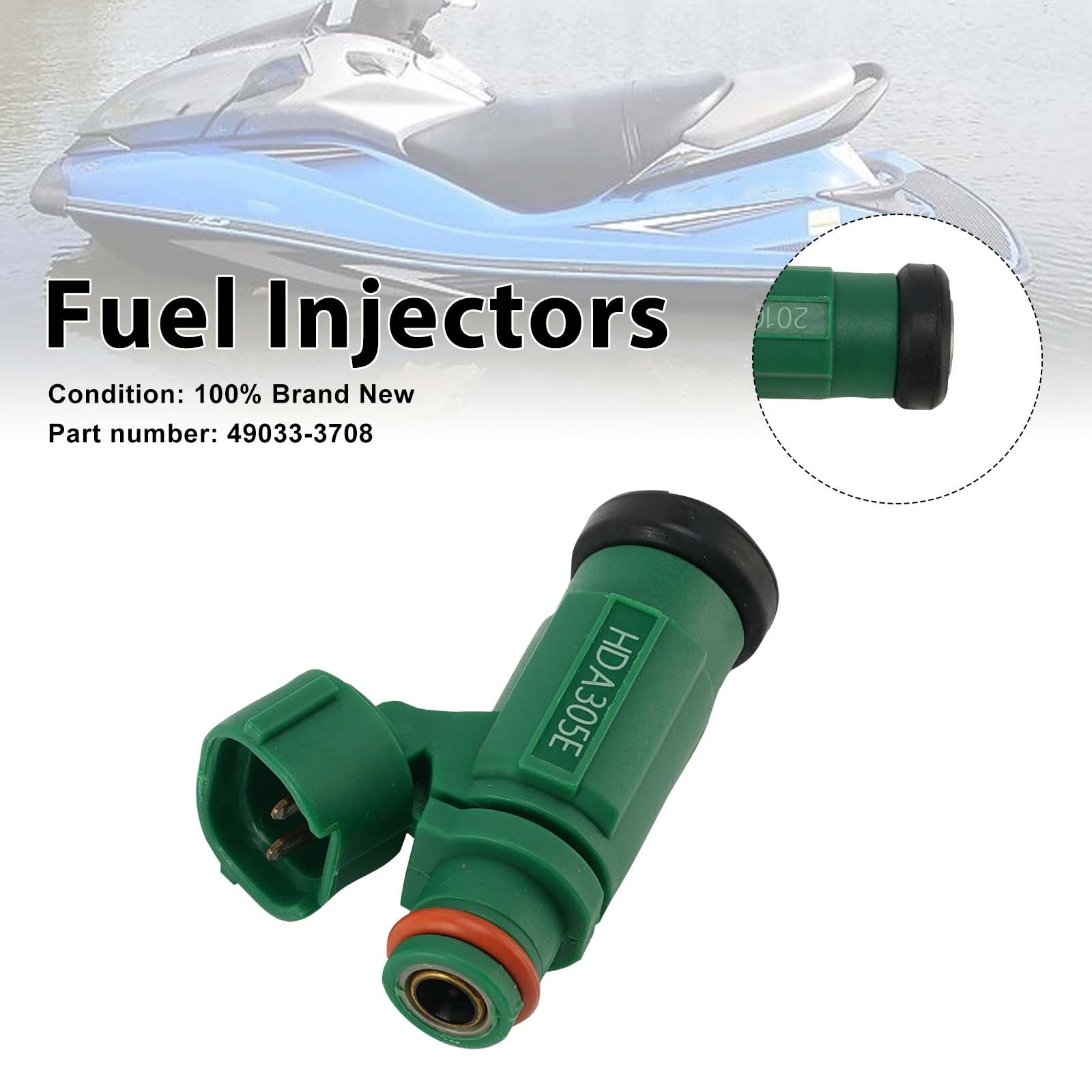 Fuel Injectors 49033-3708 For Kawasaki Jet Ski Ultra 250X 260X 260LX 07-10
