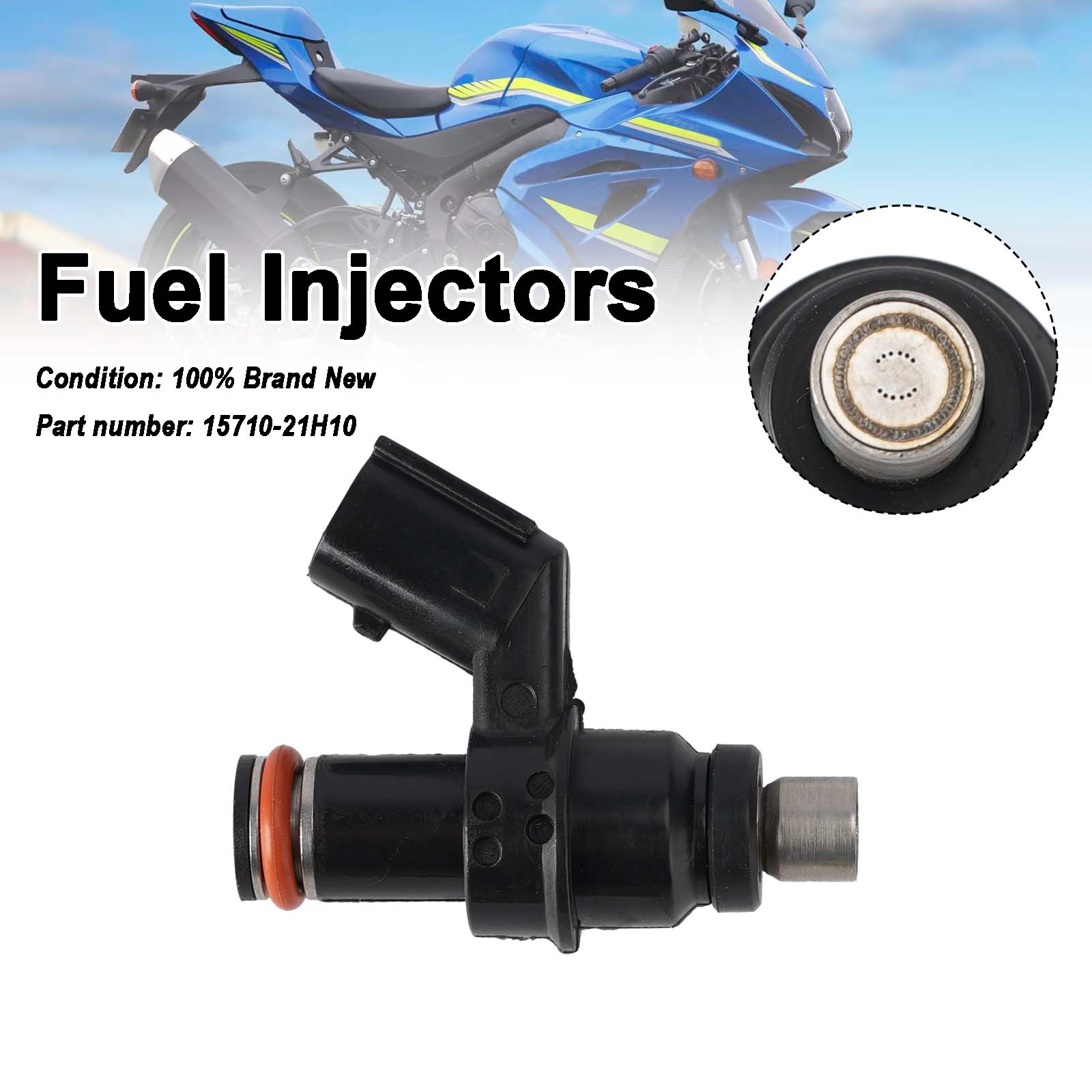 Fuel Injectors 15710-21H10 For Suzuki King Quad 400 LTA400 LTF400 14-24