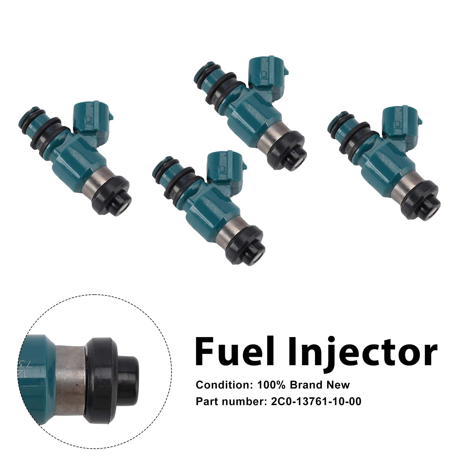 4PC Fuel Injectors 2C0-13761-10-00 For Yamaha YZF R6 06-07 TMAX 15-16