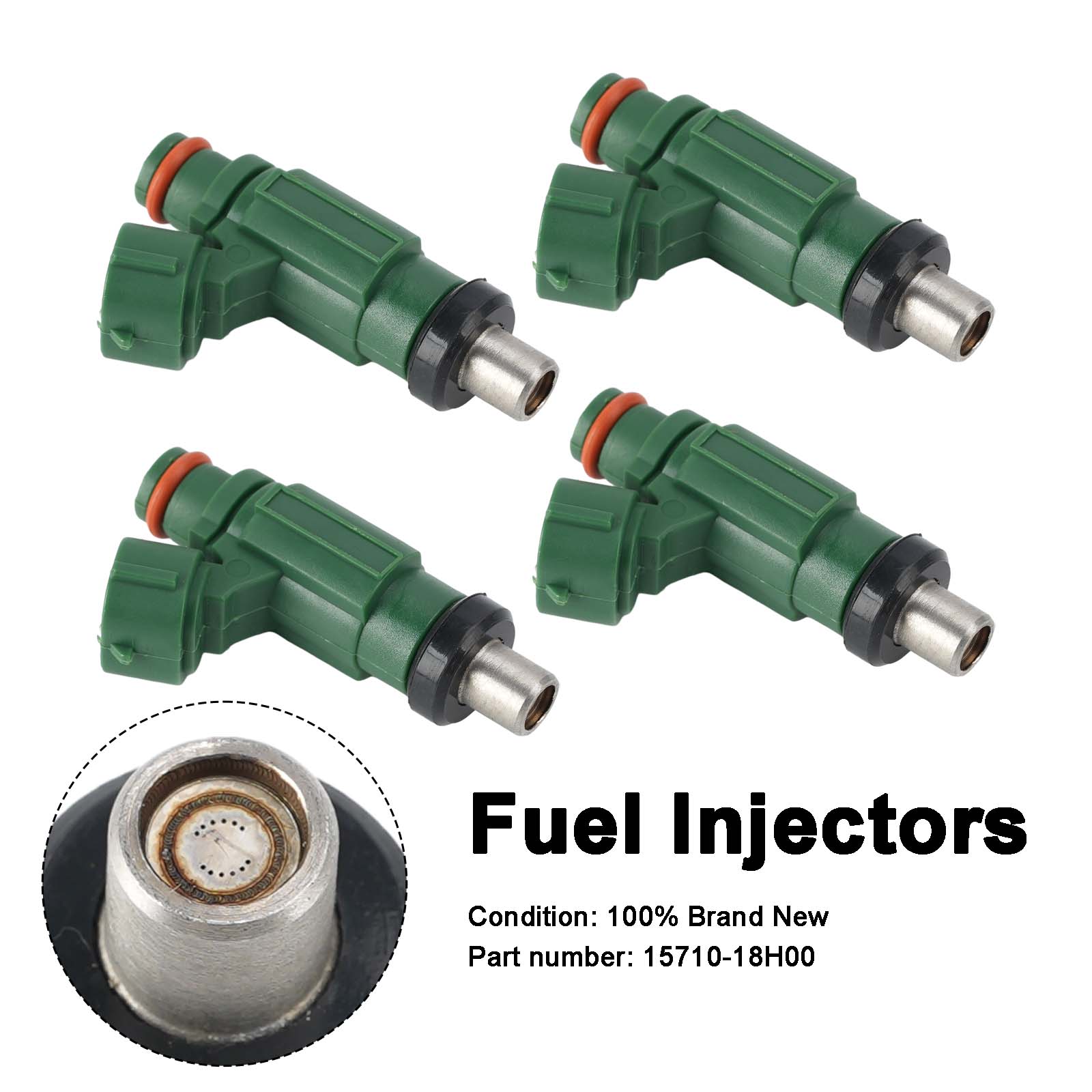 4PC Fuel Injectors 15710-18H00 For Suzuki Bandit 1250S GSF1250SA GSX1250FA