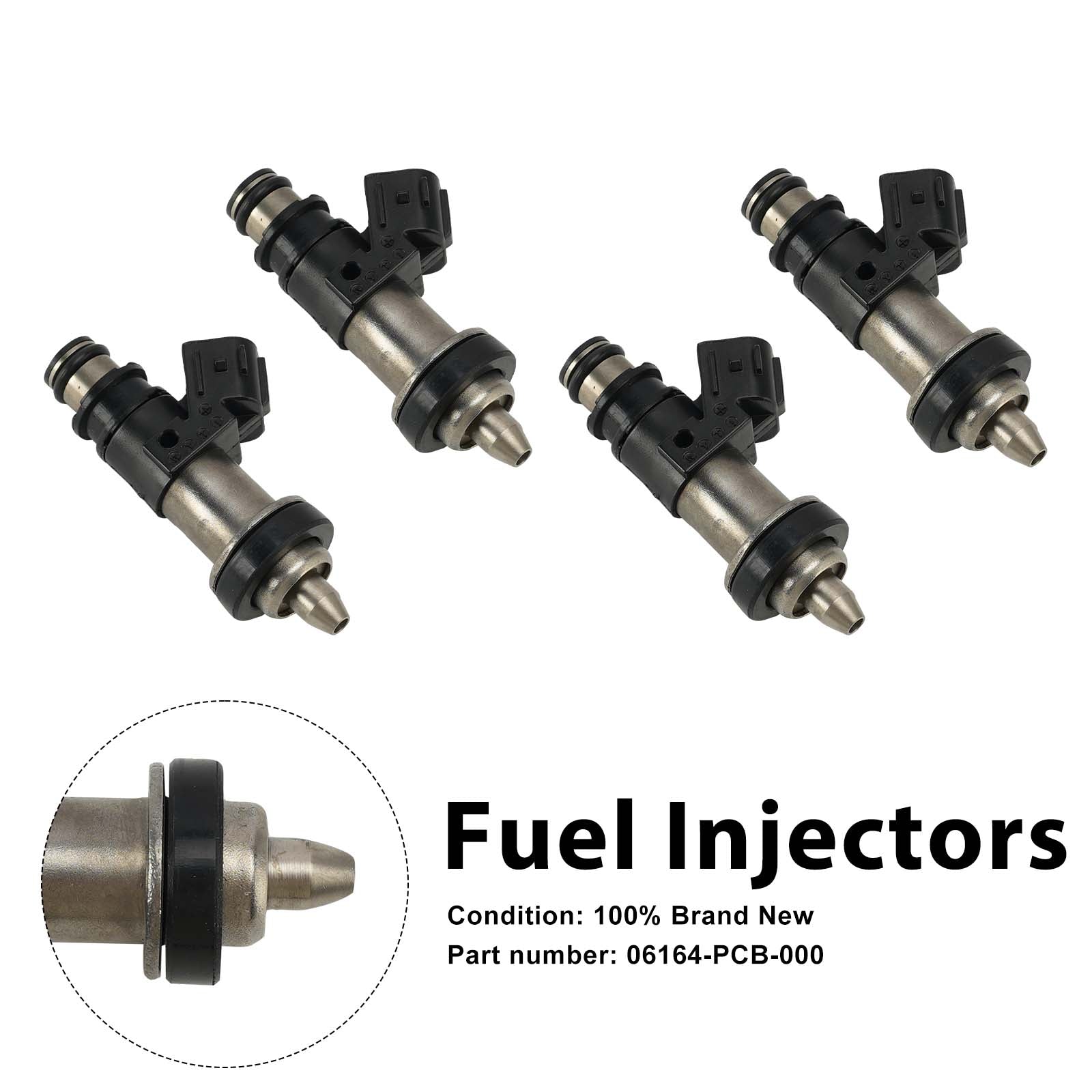 4PC Fuel Injectors 06164-PCB-000 For Honda CBR1100XX 1999-2003