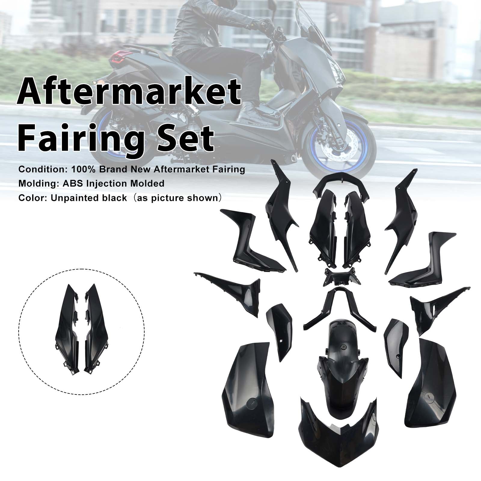 Bodywork Fairing Injection Unpainted For Yamaha X-MAX 300 2025-2026