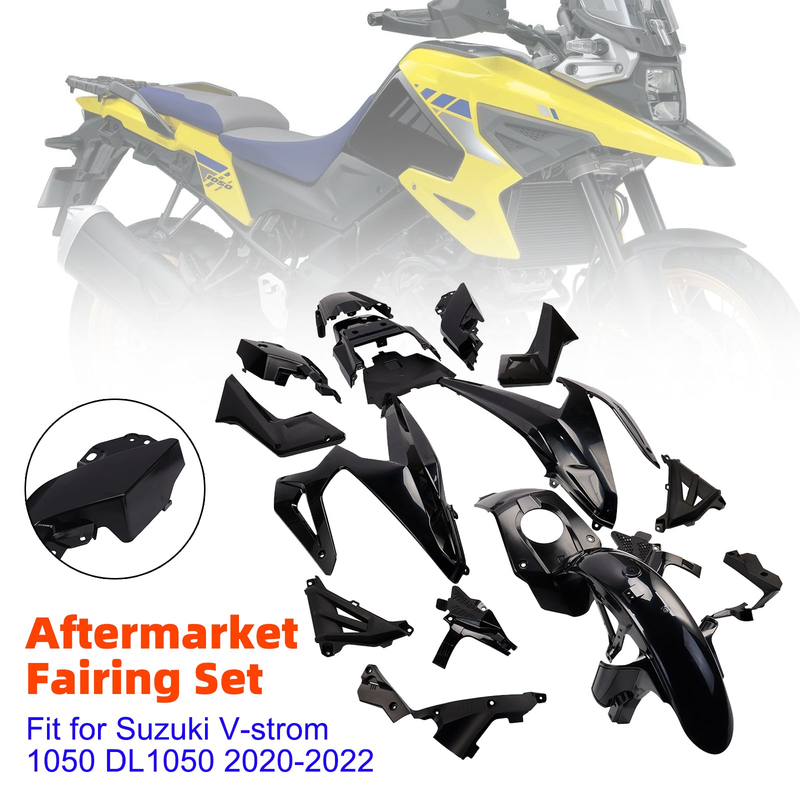 Bodywork Fairing Injection Unpainted For Suzuki V-strom 1050 DL1050 20-22