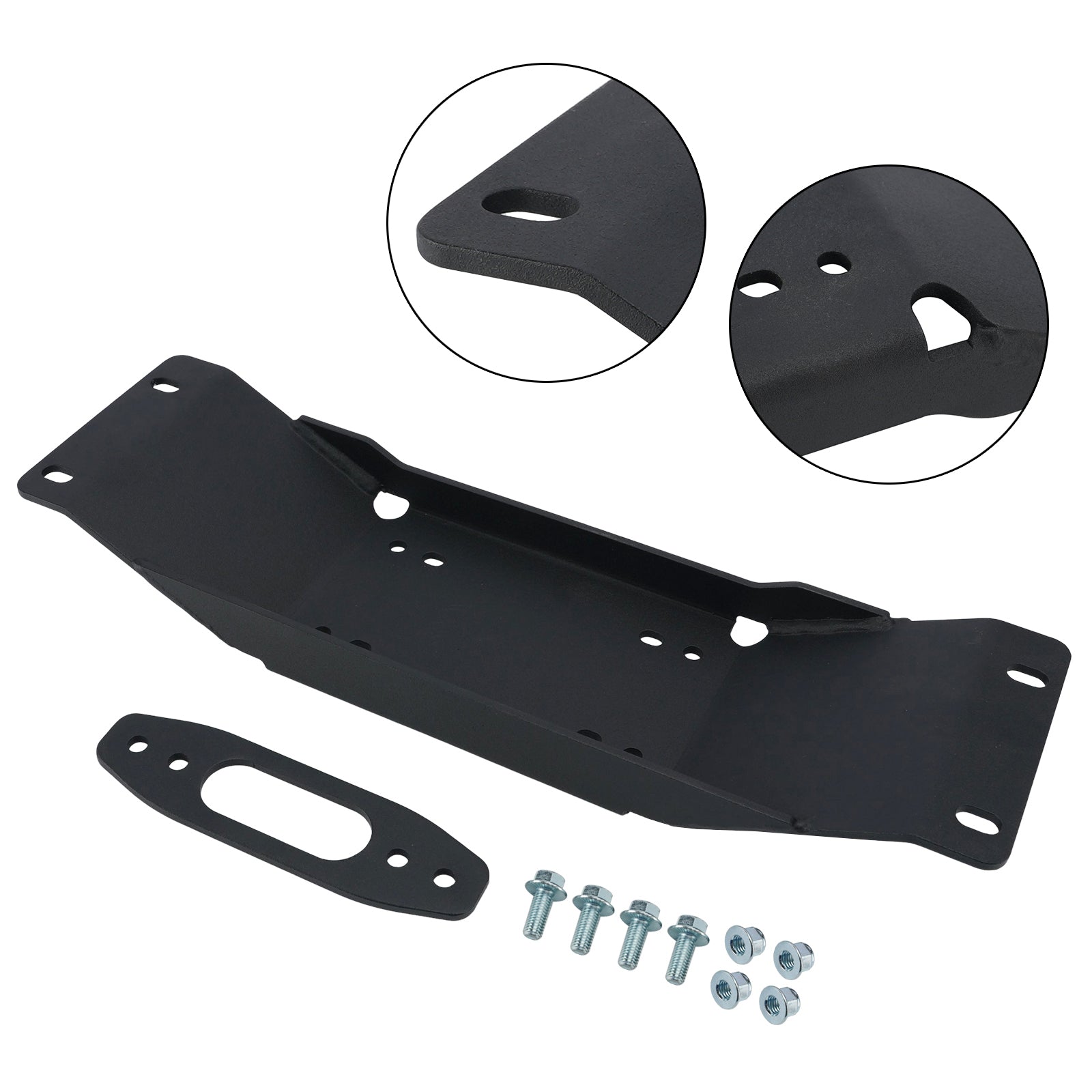 Winch Mount Plate Bracket Kit For Polaris Ranger Midsize Sp 570/ Crew 2022-2025