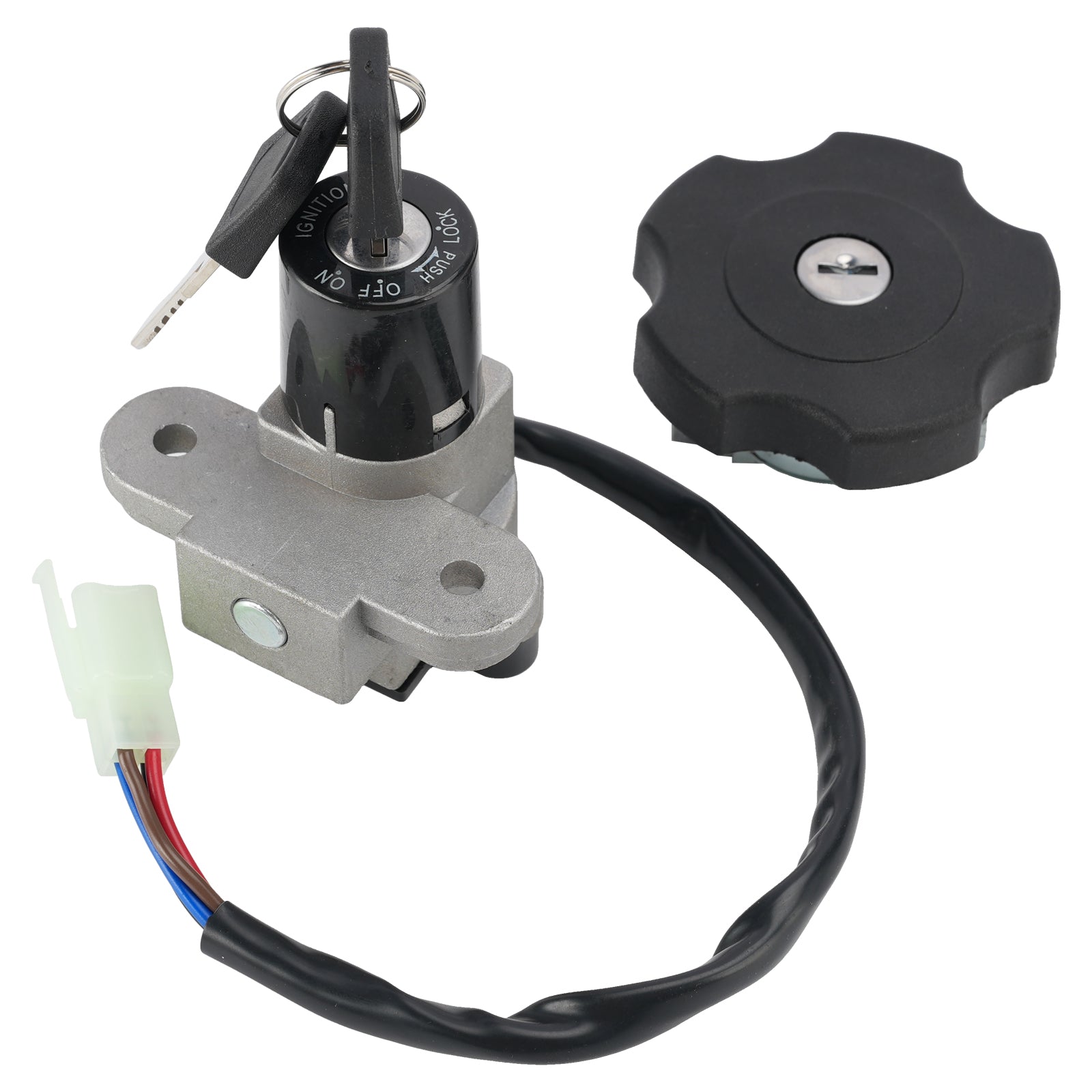 Ignition Key Switch Fuel Cap Lock Set For Yamaha DT125R DT125RE DT125X 2004-2006