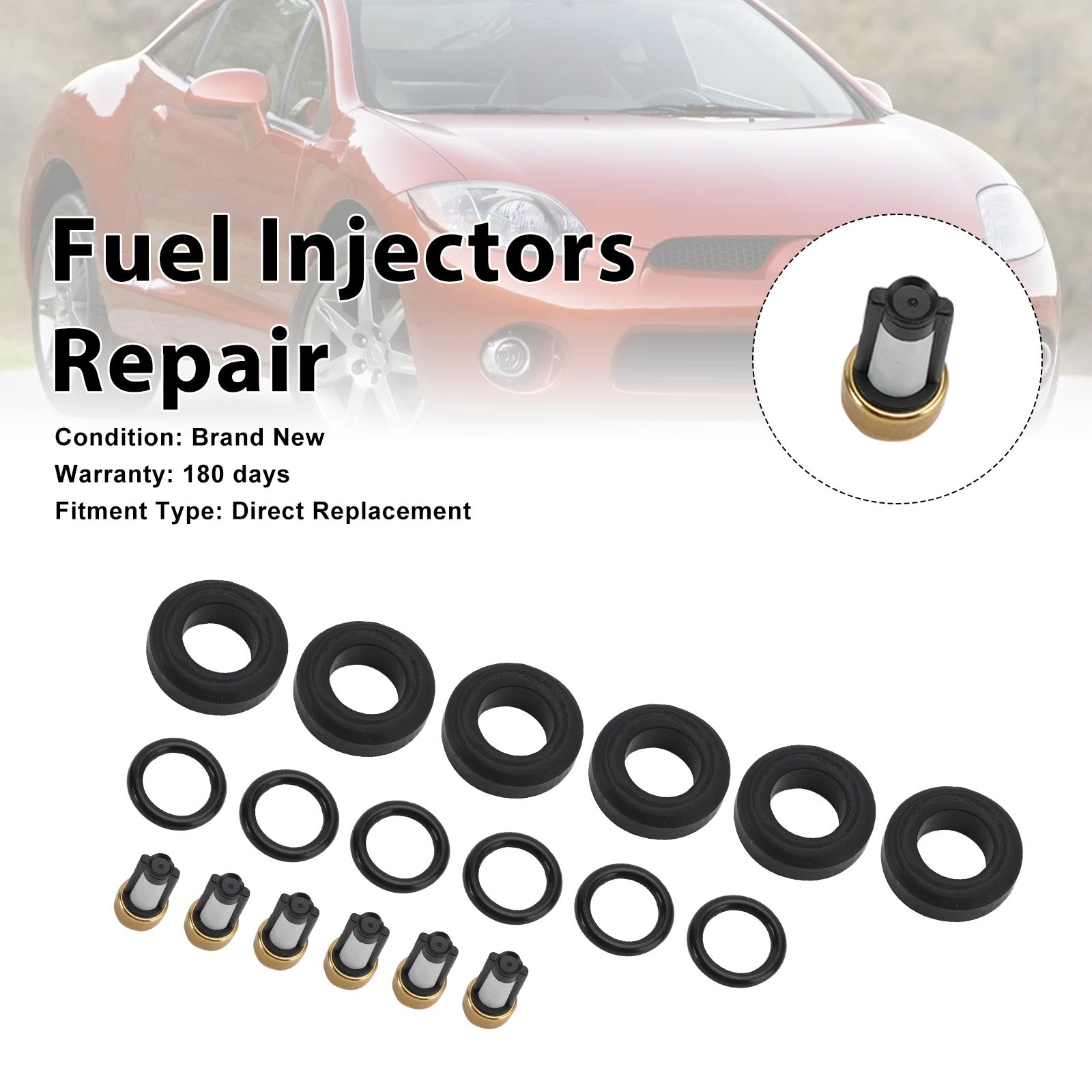 Fuel Injector Seal O-Ring HDB305F Fit Mitsubishi Eclipse Endeavor 2004-2011
