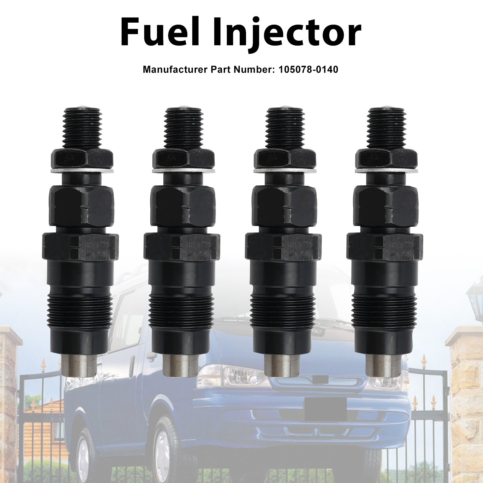 4Pcs Fuel Injector For Kia Pregio TB 2.7D 2002-2006 105078-0140 1050780140
