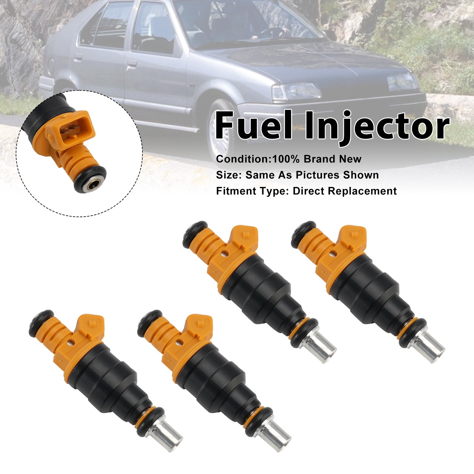 4Pcs Fuel Injector For Renault 19 Clio 1.8 2.0 16V F7P F7R 9660275780