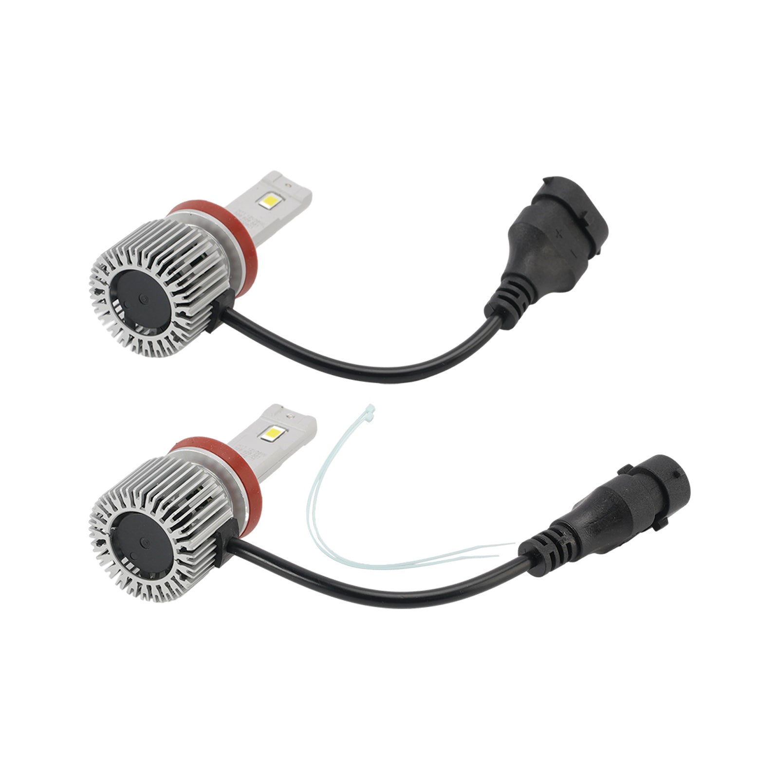 LED Headlight Bulb Kit Hi/Low Beam H8/H9/H11 12V 35W 6500K 2500LM For HELLA