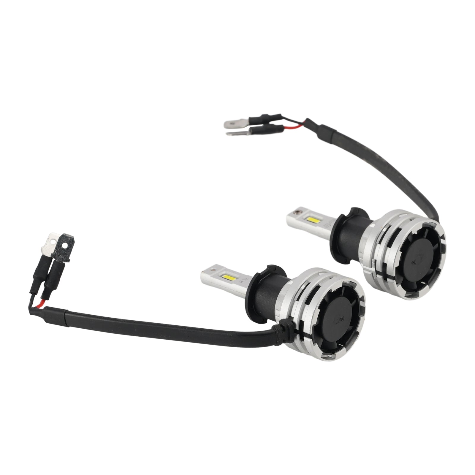 LED Headlight Bulb Kit High Low Beam H3 12V 24W 6500K Fan Cooling For HELLA