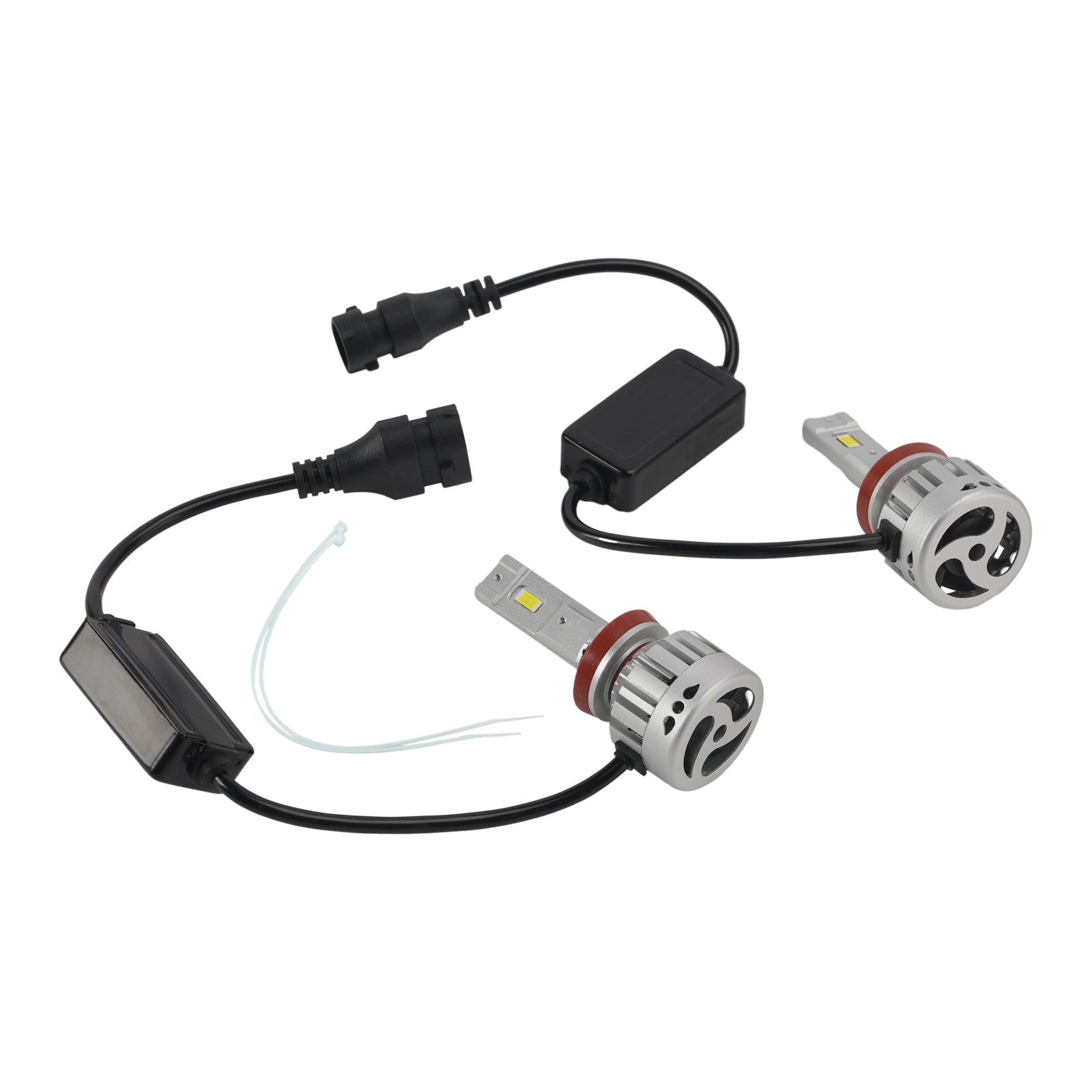 LED Headlight Bulb Kit High Low Beam H8 H9 H11 12V 55W 6500K 4000LM For HELLA