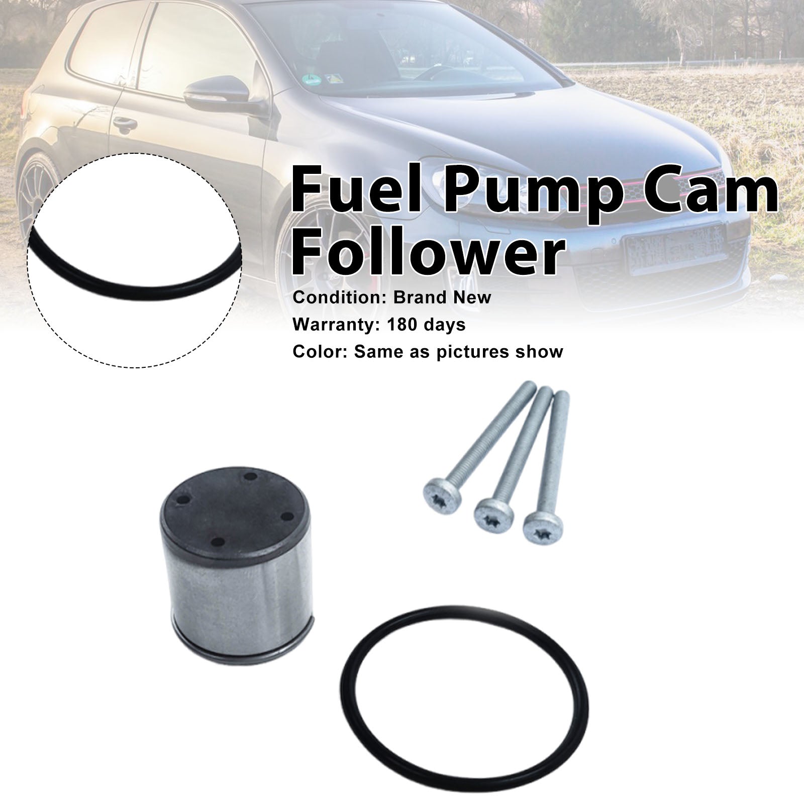 Fuel Pump Cam Follower Tappet Seal + O-Ring Fit Audi TT 2.0 Fit Seat Fit Skoda