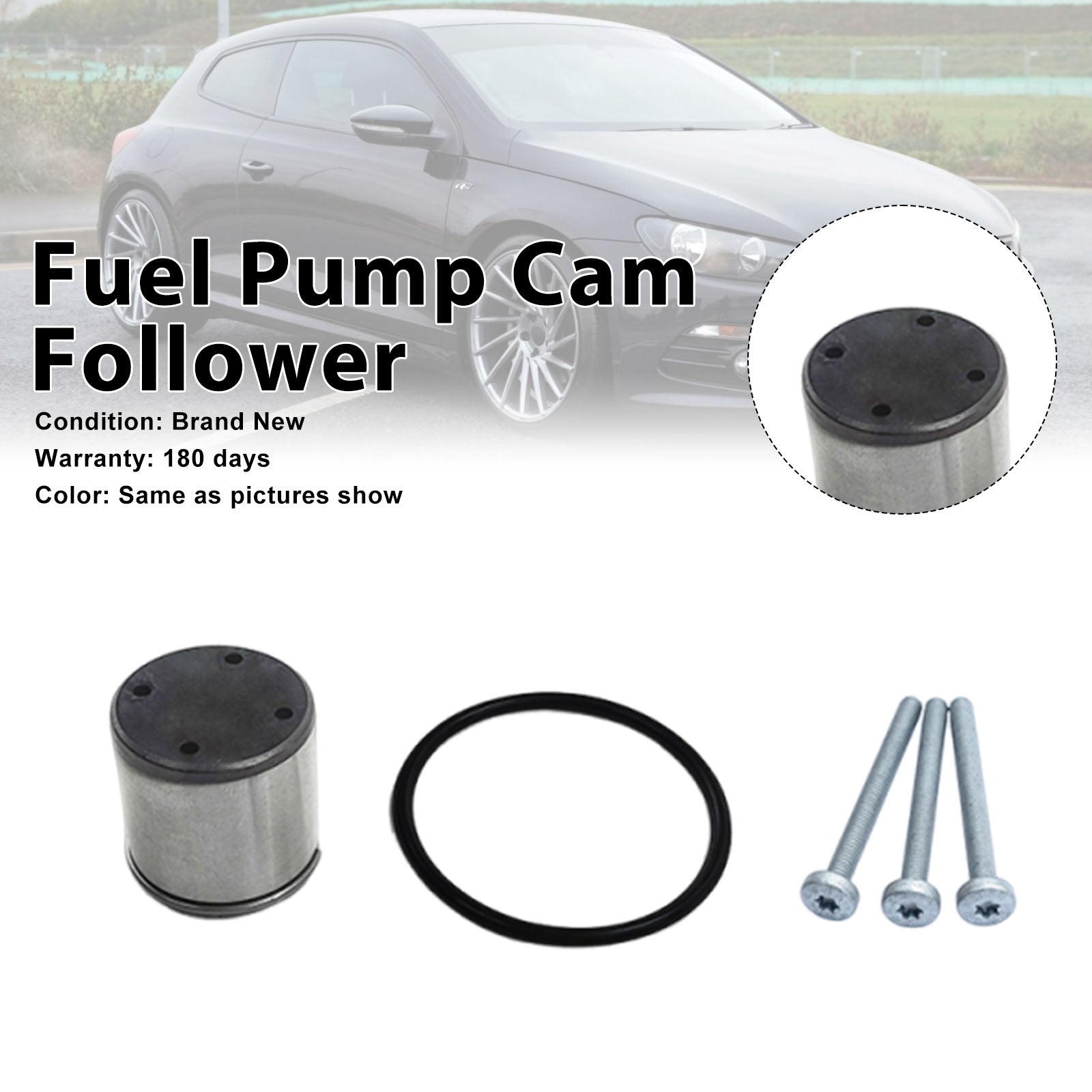 Fuel Pump Cam Follower Tappet Seal + O-Ring Fit Audi TT 2.0 Fit Seat Fit Skoda