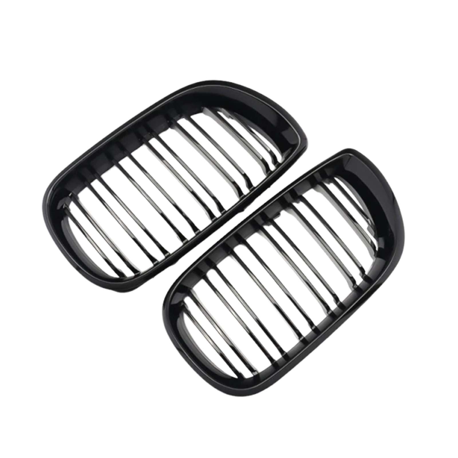 Front Kidney Hood Grille Grill For BMW E46 3 Series 4 Door 2002-2005 Gloss Black
