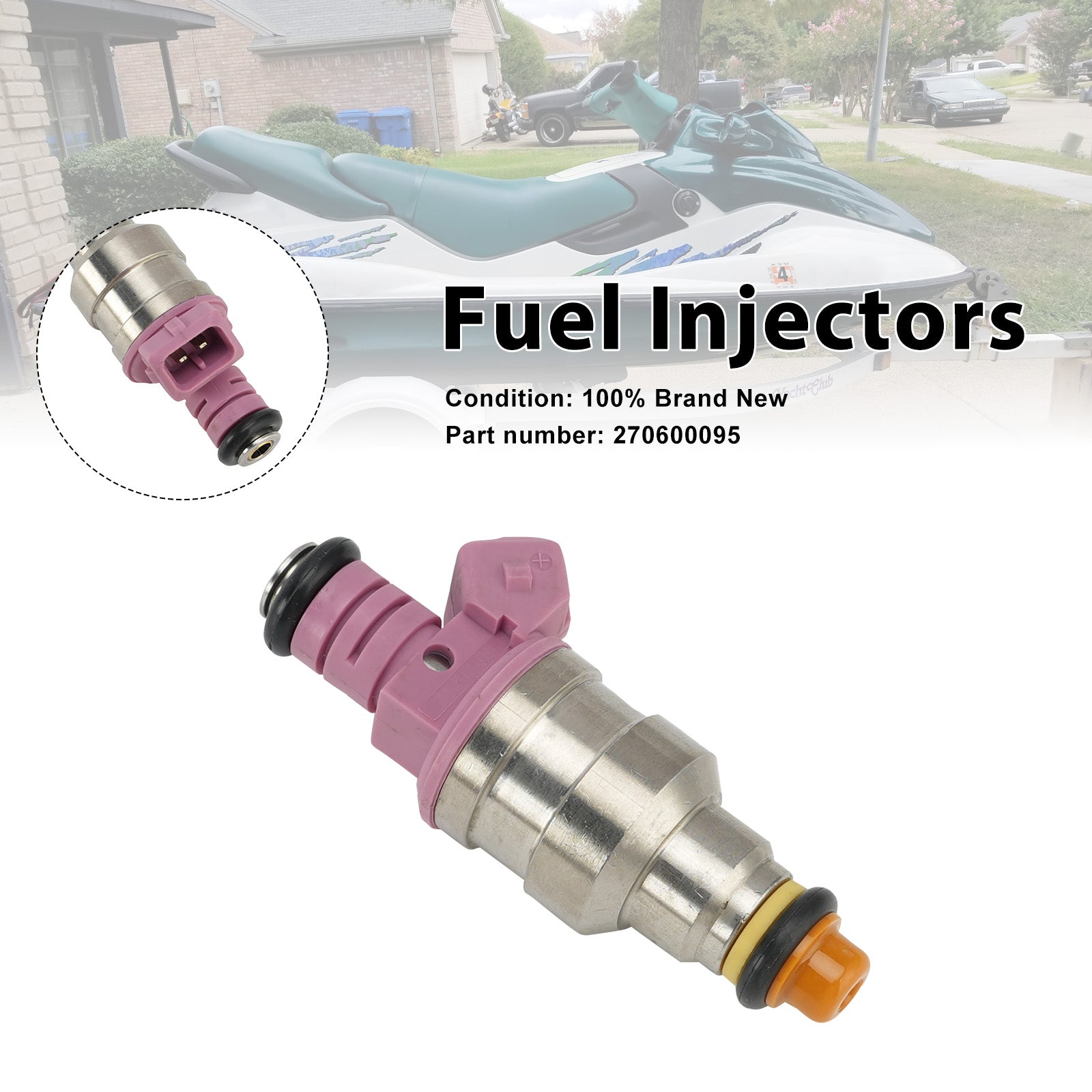 Fuel Injectors 270600095 For Sea-Doo GTX RFI 787 800 1998-2005