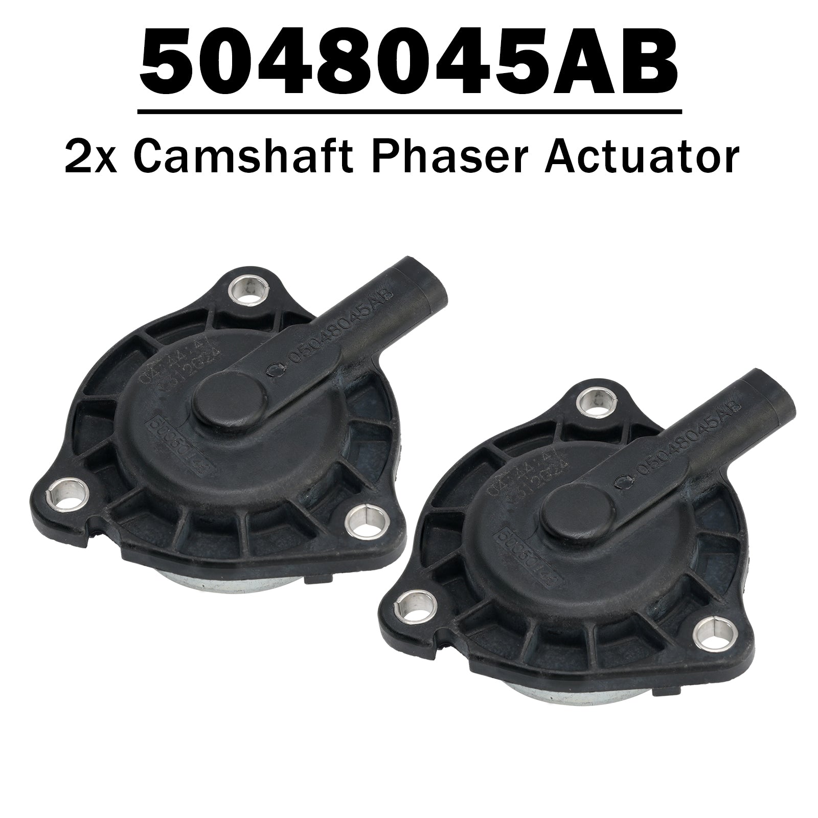 2x Camshaft Phaser Actuator 5048045AB For Jeep Cherokee 2.0L 3.6L 2016-2022