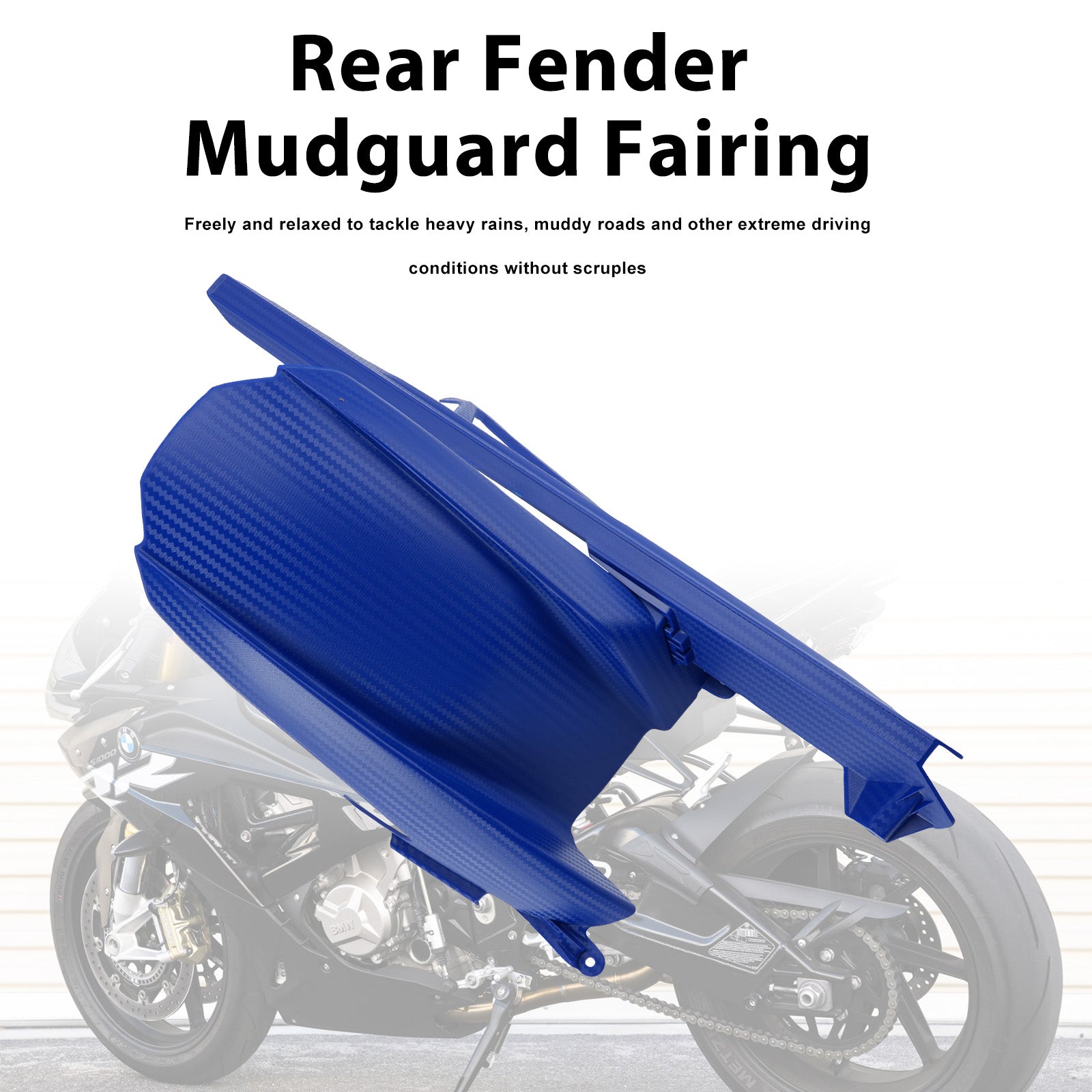Rear Fender Mudguard Fairing For BMW S1000RR 2019-2026 Blue