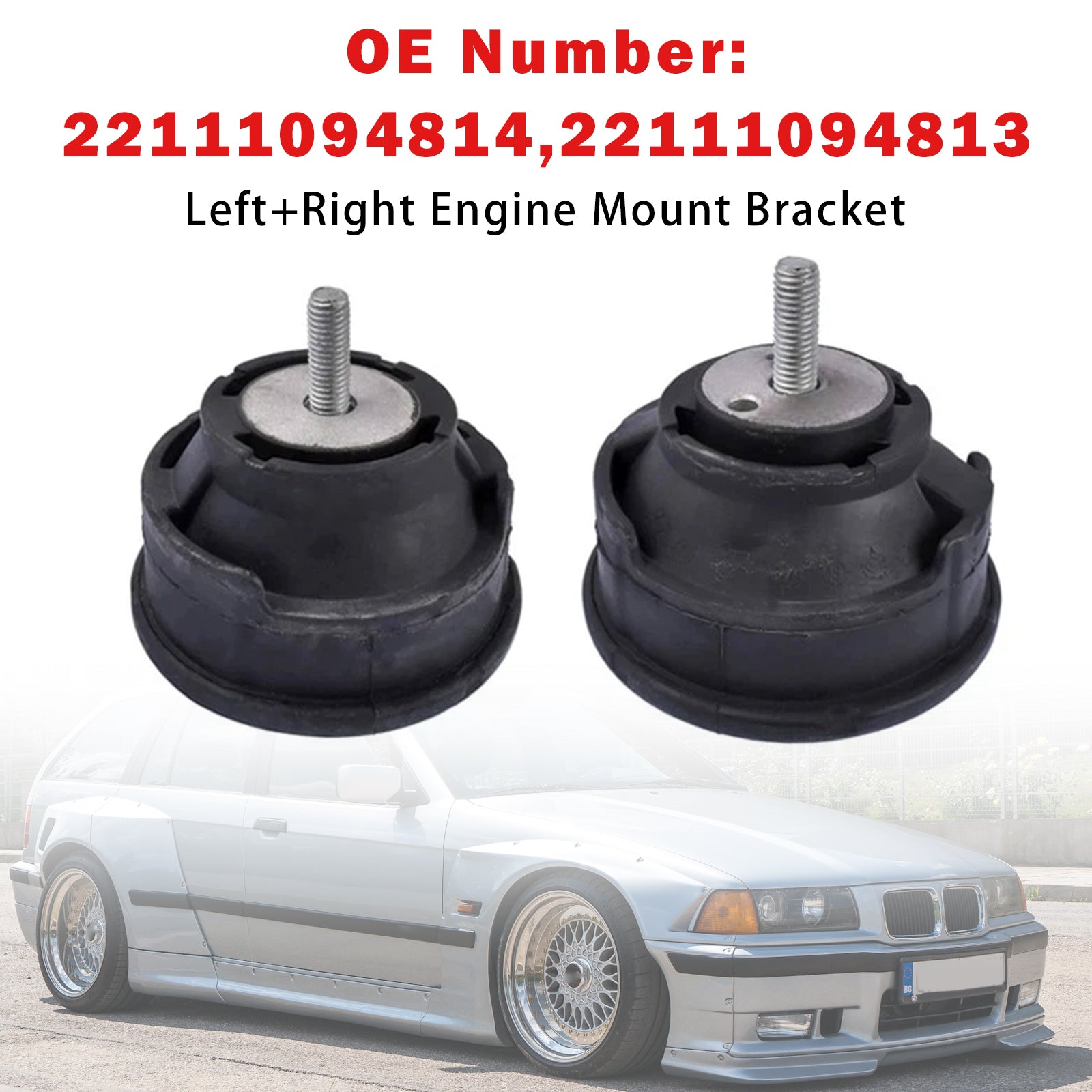 2PCS Left+Right Engine Mount Bracket For BMW 3 Series Z4 E85 E86 E46
