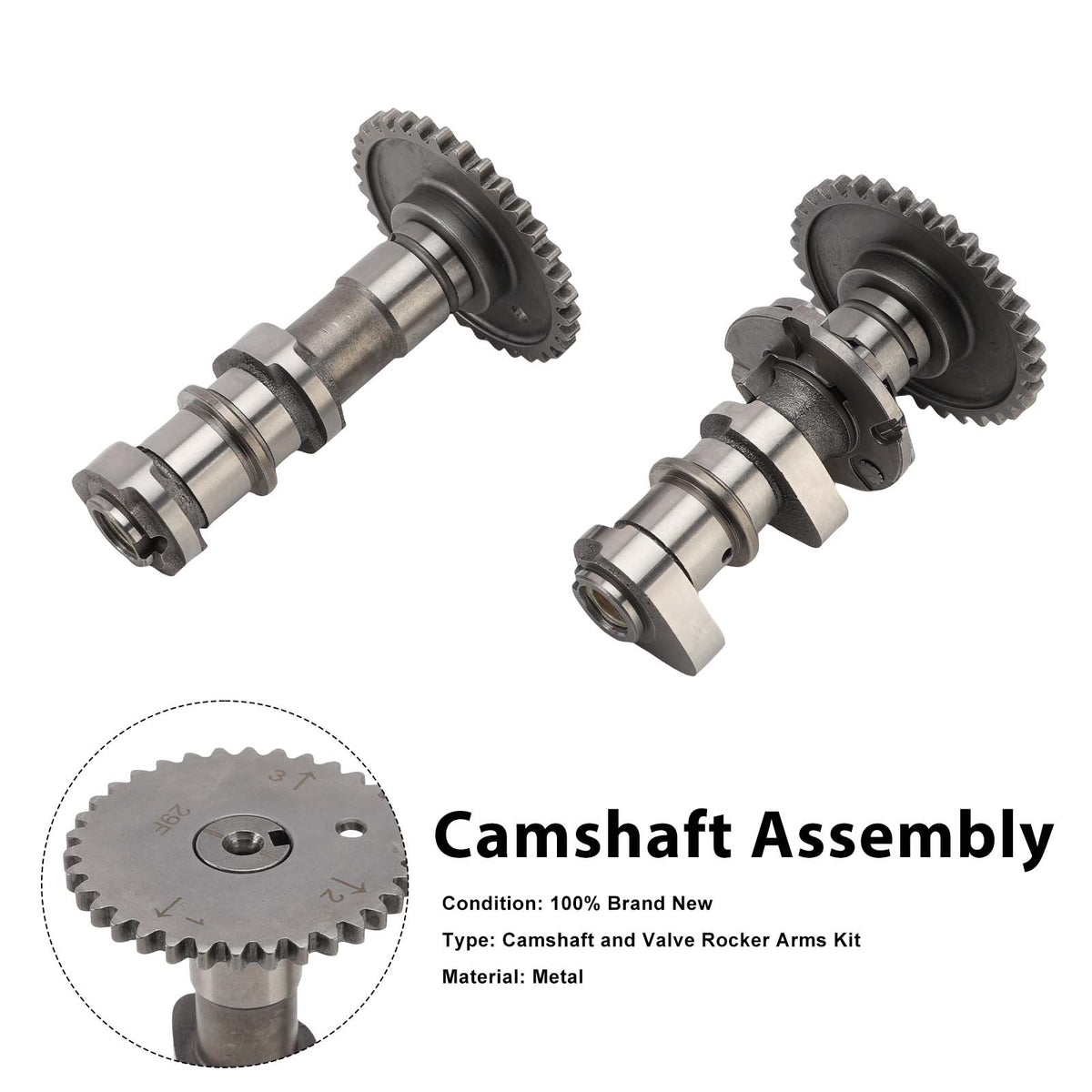 2005-2009 Suzuki DRZ400SM 2013-2024 Caltric Exhaust Intake Camshafts 12710-29F10 12720-29F20 Generic