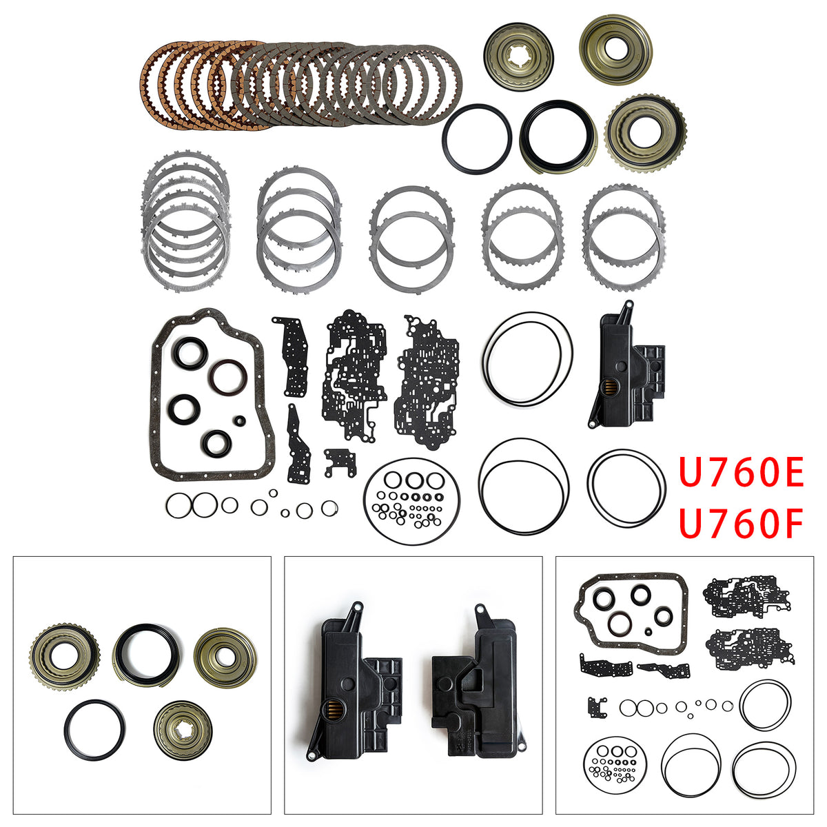 2009-2012 Toyota RAV4 2.5 Transmission Master Rebuild Kit W Filter U760F U760E Generic