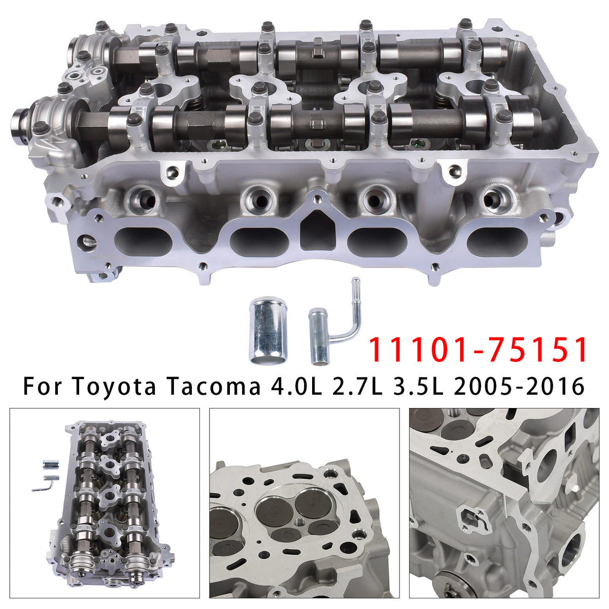 2005-2022 Toyota 4Runner 4.0L 4.7L 2.7L Complete Cylinder Head 2.7L DOHC 2TRFE 11101-75151 Generic