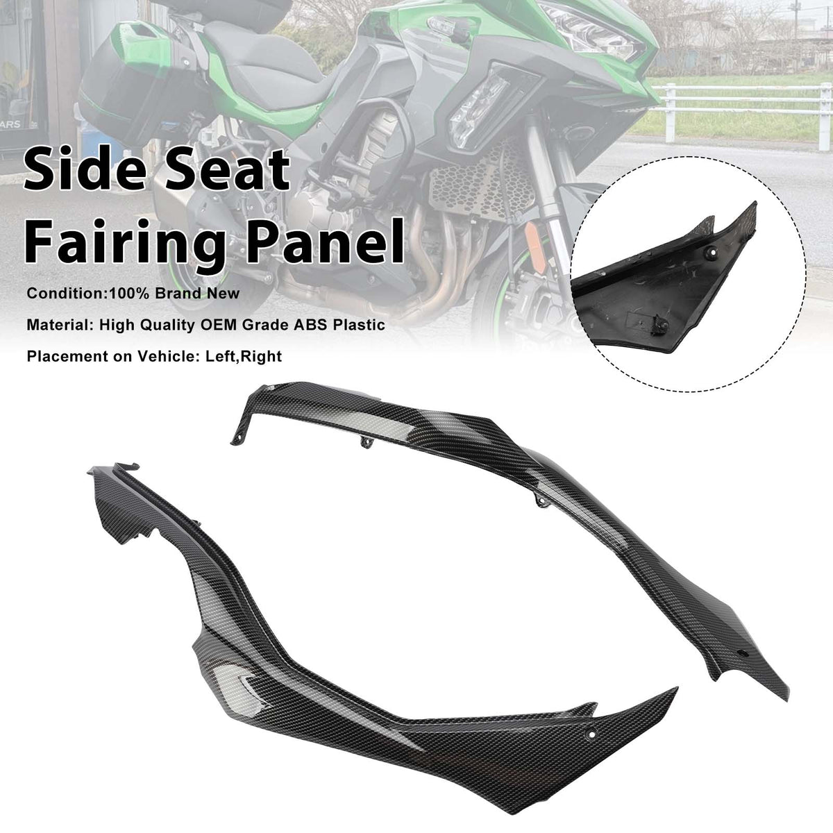 2019-2024 Kawasaki Versys 1000 SE Side Seat Fairing Guards Cowl Generic