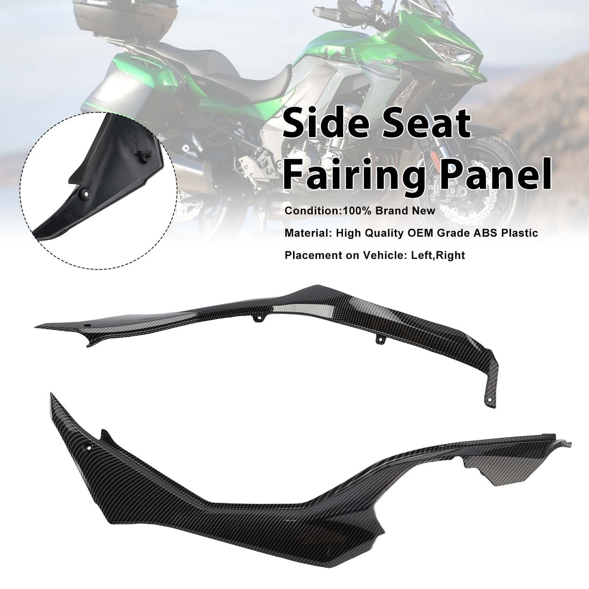 2019-2024 Kawasaki Versys 1000 LT Side Seat Fairing Guards Cowl Generic