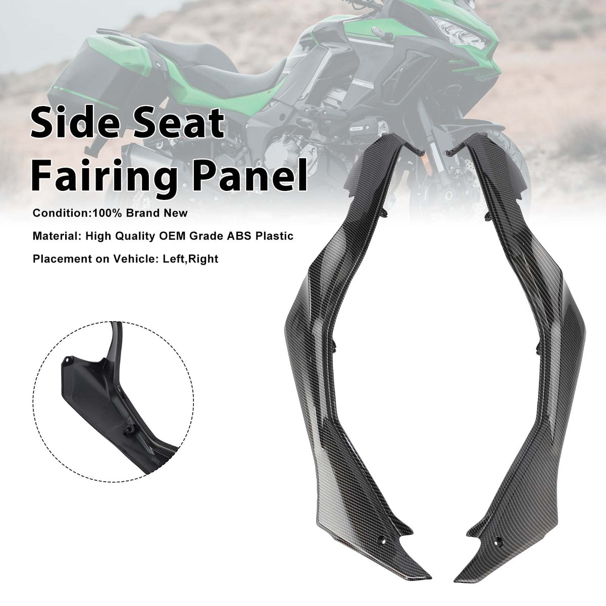 2019-2024 Kawasaki Versys 1000 Standard version Side Seat Fairing Guards Cowl Generic