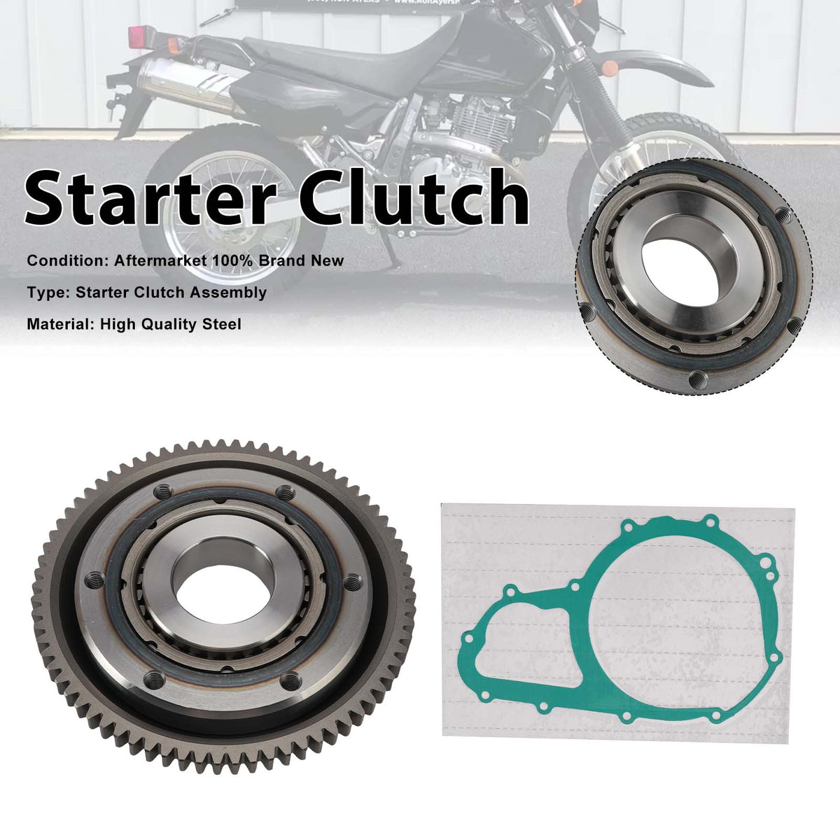 1996-2019 Suzuki DR650SE DR650 /2022-2026 Starter Clutch One Way 12600-09860 Generic