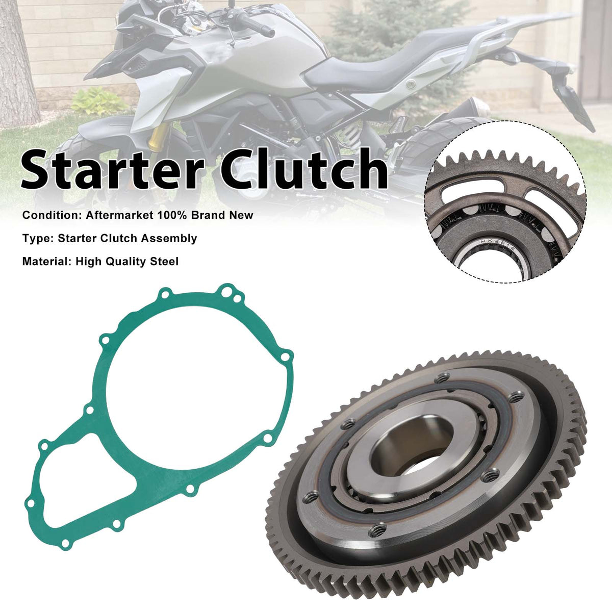 1997-2001 Suzuki XF650 Freewind Starter Clutch One Way 12600-09860 Generic