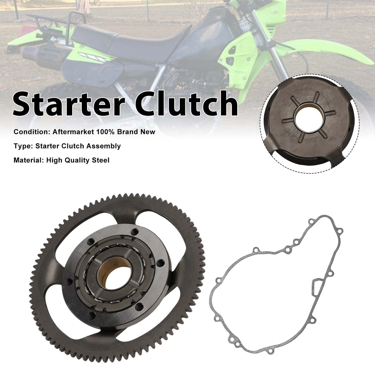 2022-2023 Kawasaki KLR650 Traveler 650 KL650 ABS One Way Starter Clutch Kit Generic