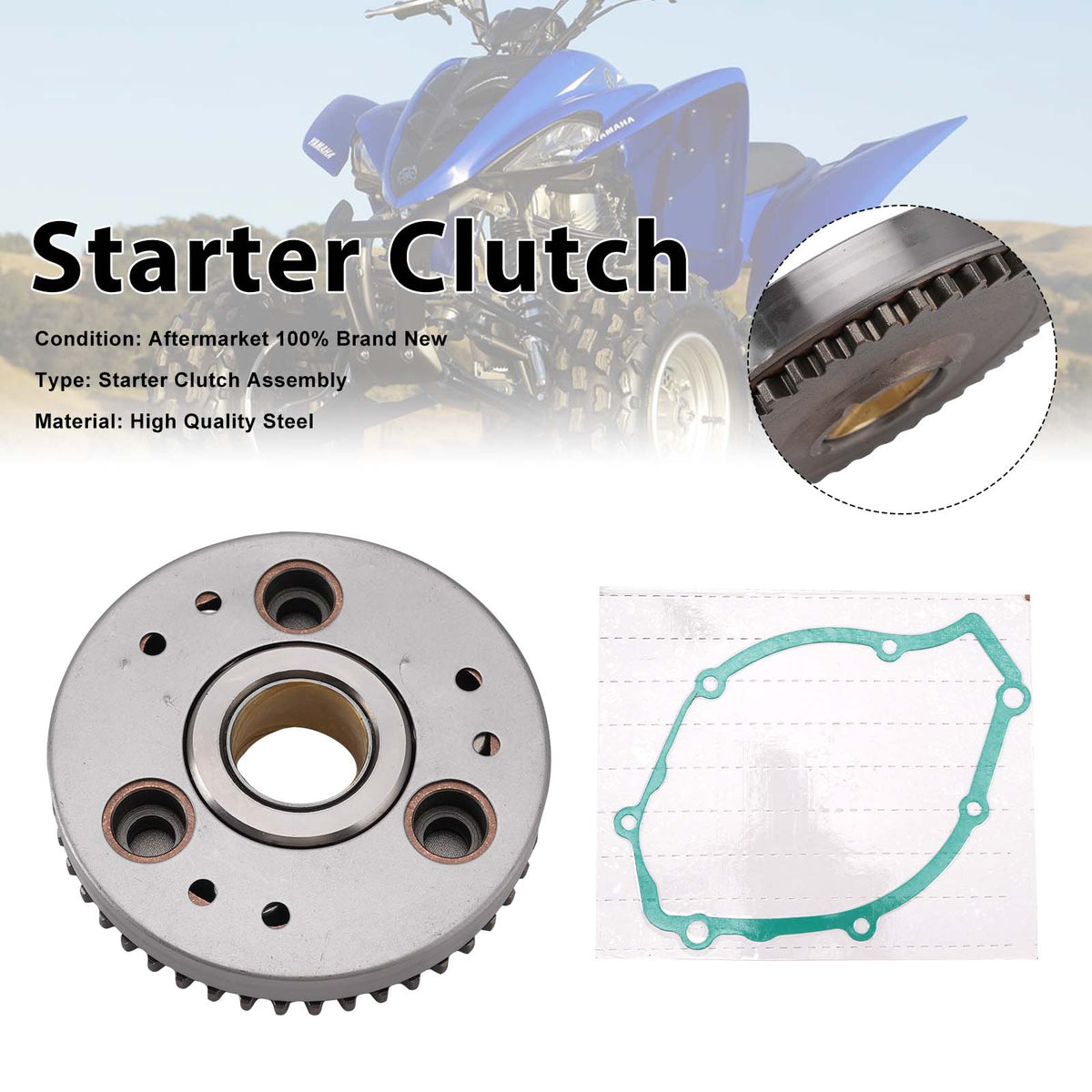 2005-2014 Yamaha YBR125 YBR125ED One Way Starter Clutch Kit 5VL-E5517 Generic