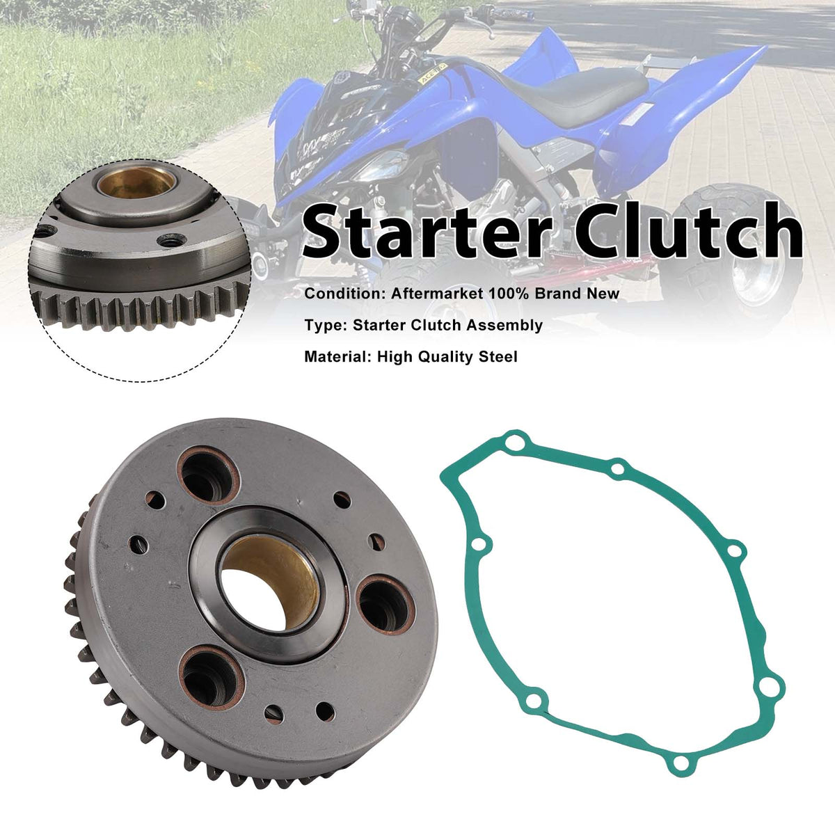2011-2013 Yamaha YFM125R RAPTOR 125 One Way Starter Clutch Kit 5VL-E5517 Generic