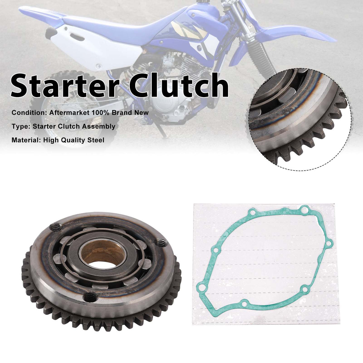 2000-2003 Yamaha TTR125 One Way Starter Clutch 4TU-15590 Generic