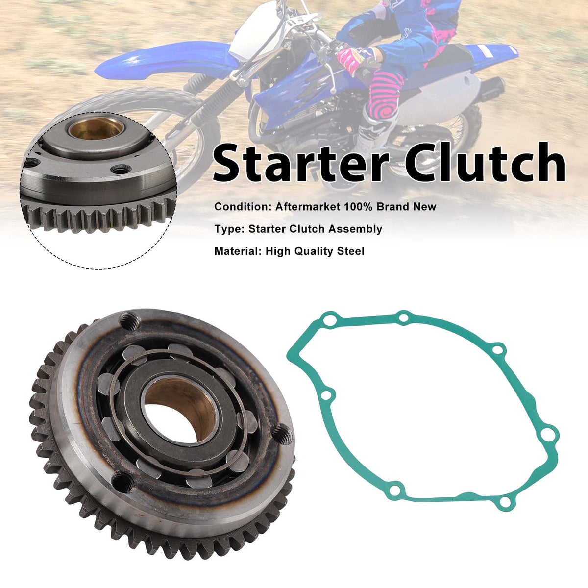 2000-2003 Yamaha TTR125 One Way Starter Clutch 4TU-15590 Generic