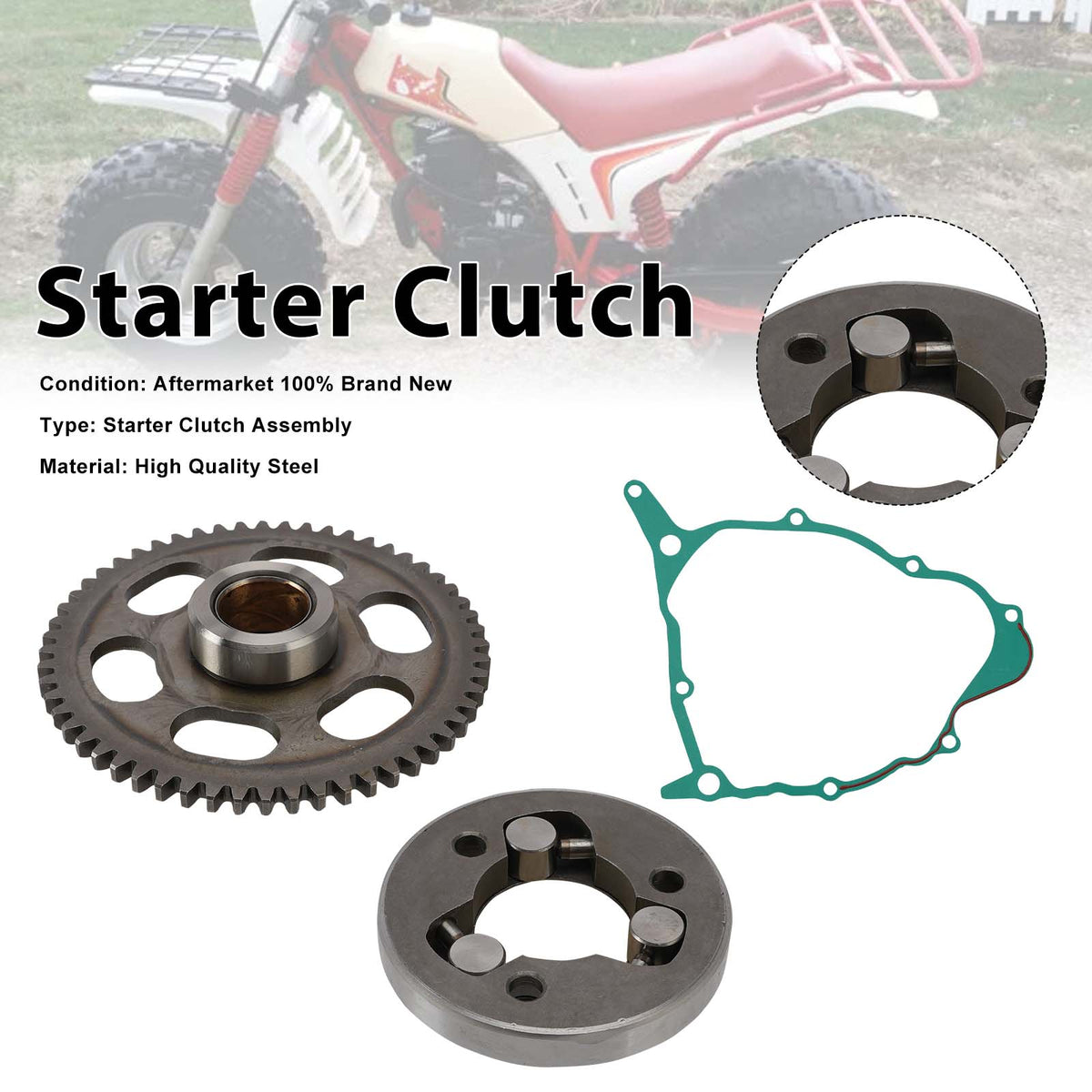 1986-1988 Yamaha BW200ES Big Wheel One Way Starter Clutch Kits Generic
