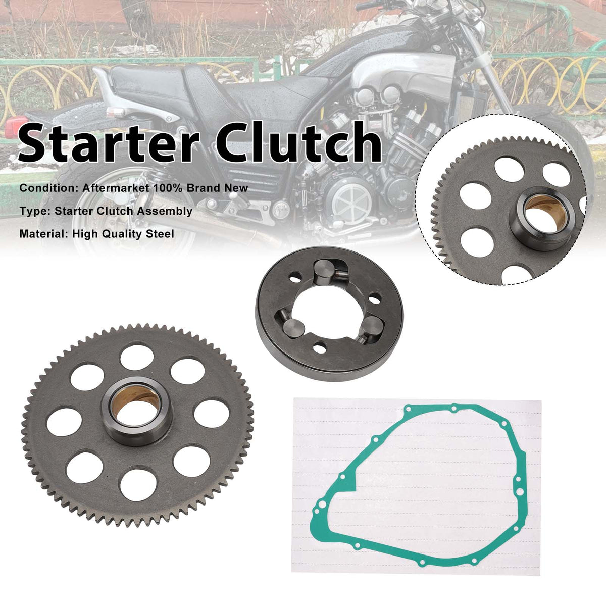 1986-1993 Yamaha XVZ1300 XVZ13 Venture Royale One Way Starter Clutch Kits Generic