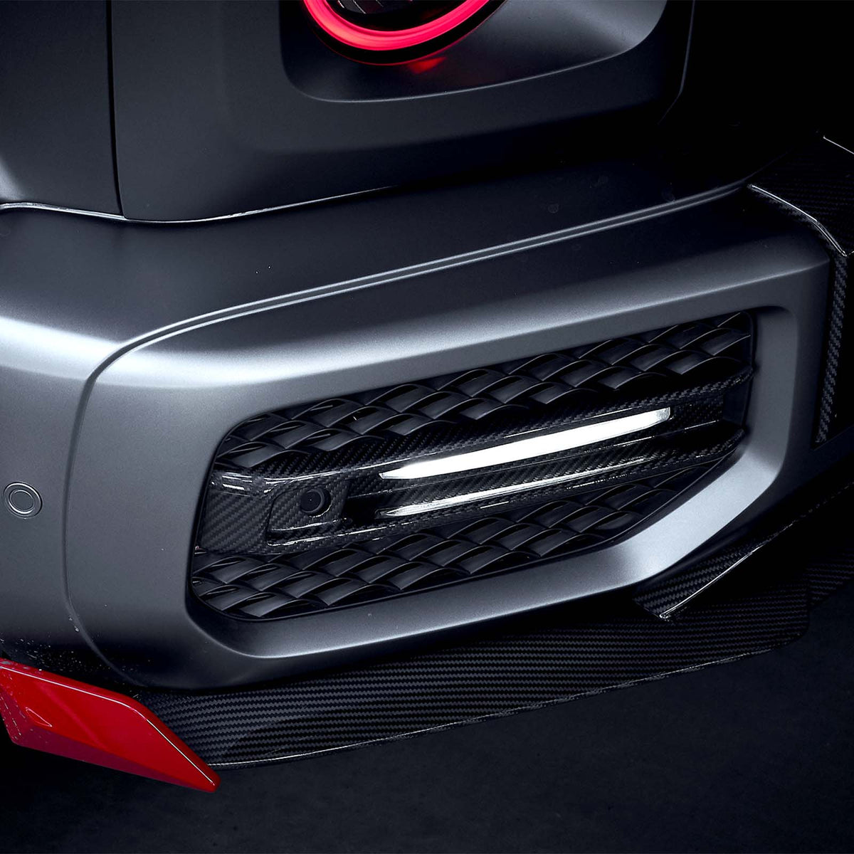 2019-2023 Mercedes Benz G-Class W464 W463A G63 Carbon Fiber Front Bumper Fog Lights Frame Generic